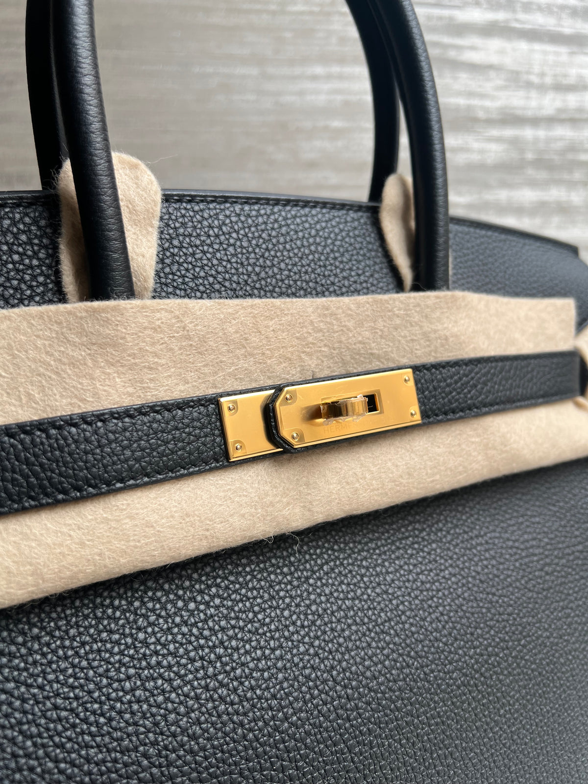 Hermes Birkin 30 Noir Togo Gold Hardware (Yellow Gold)