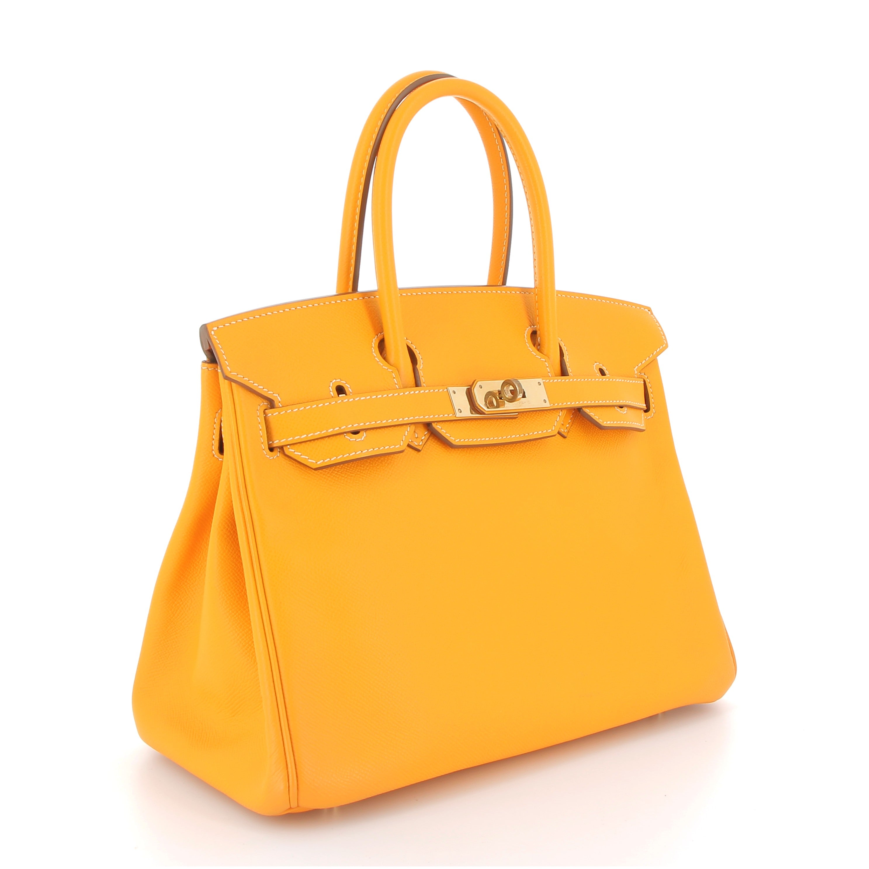 HERMES Preowned Birkin 30 Soleil Epsom Finition Or Jaune