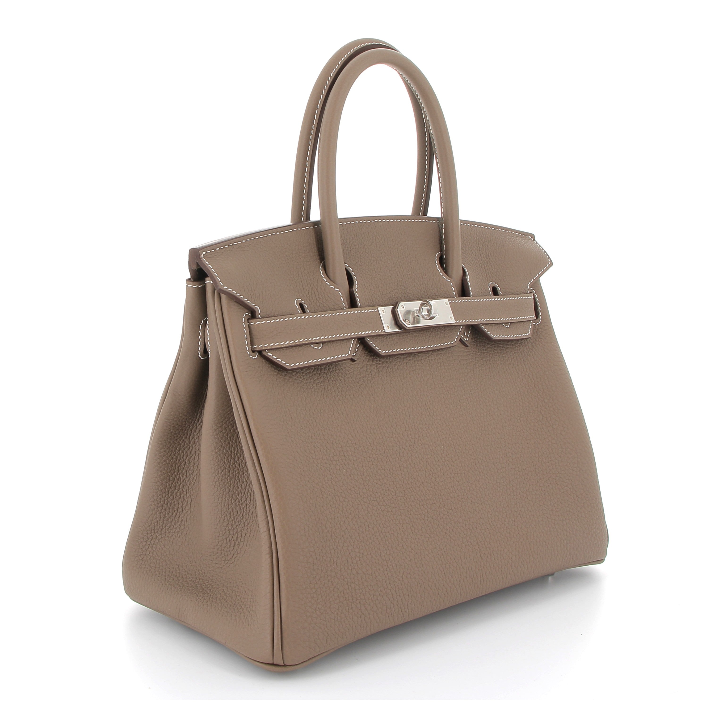 HERMES Birkin 30 Etoupe Togo Finition Palladié