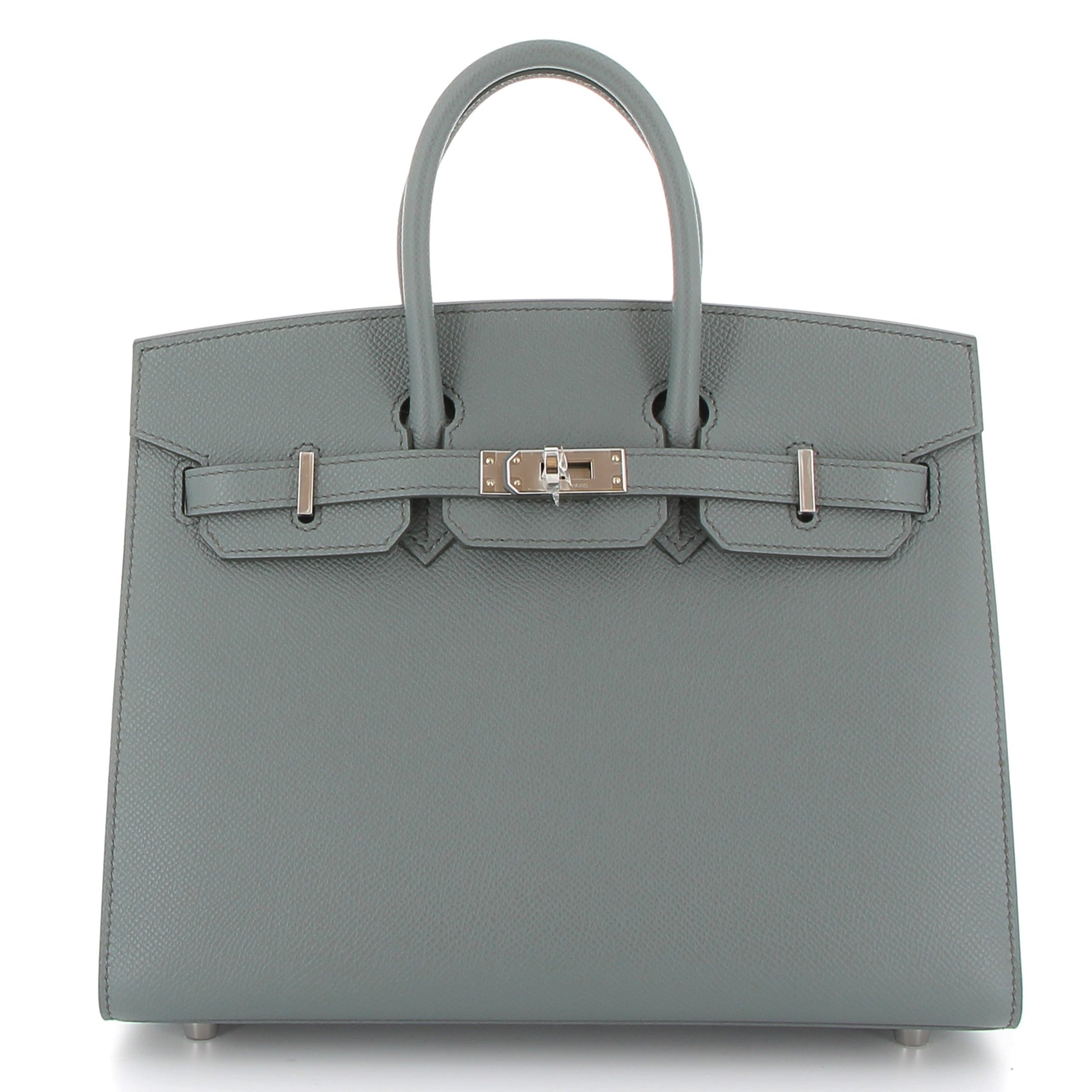 HERMES Birkin 25 Vert Amande Epsom Sellier Finition Or Jaune