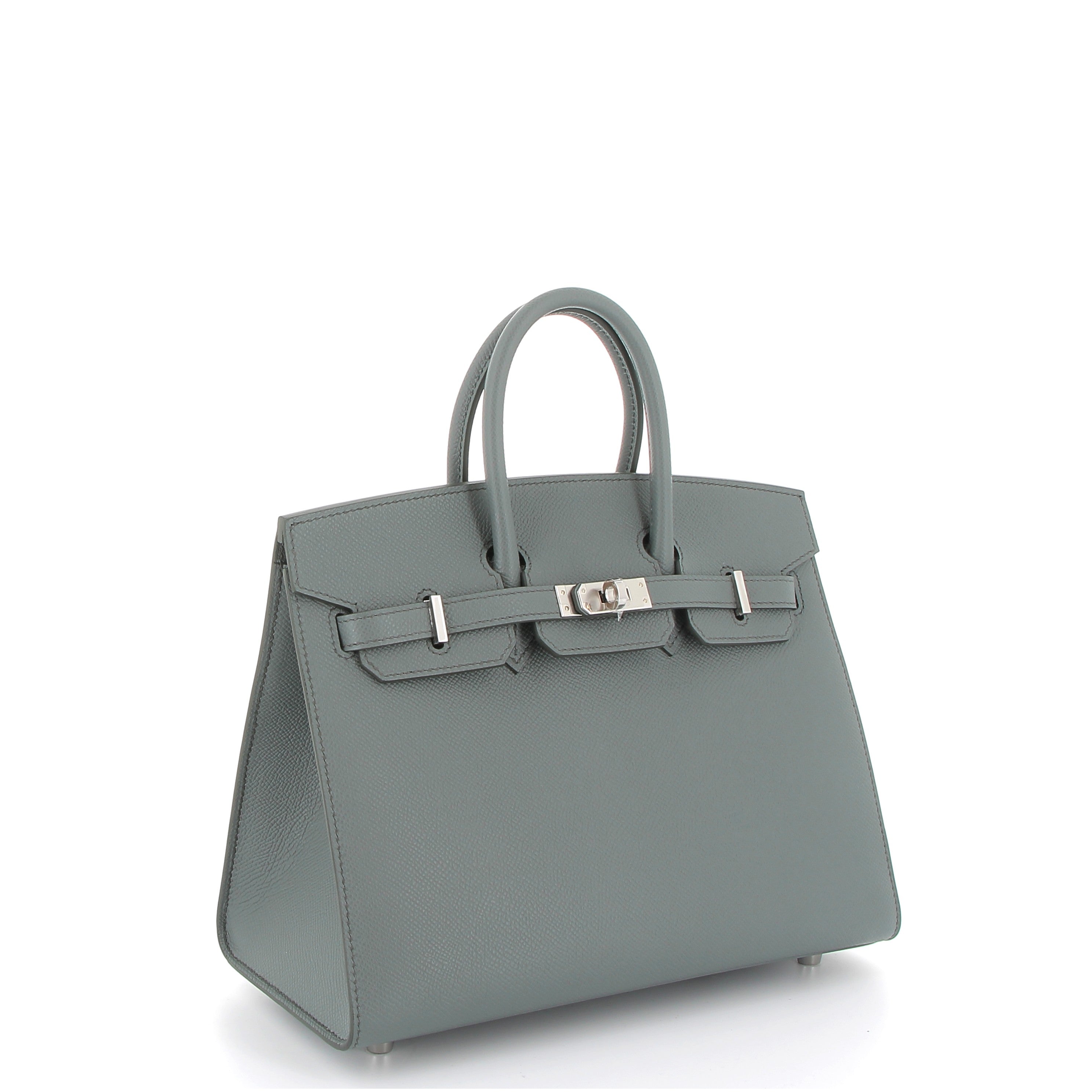 HERMES Birkin 25 Vert Amande Epsom Sellier Finition