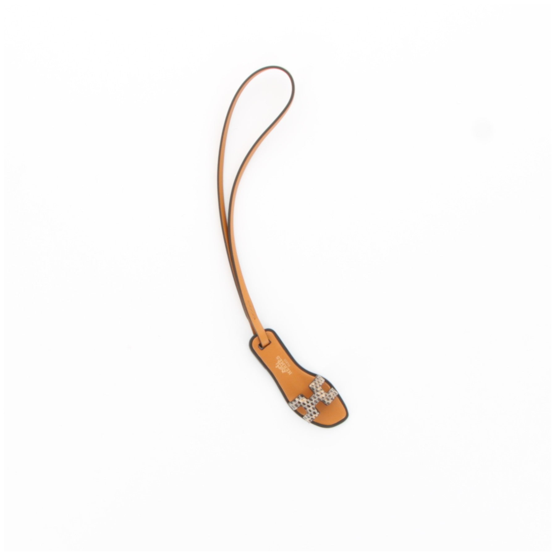 Hermes Oran Nano Charm Lizard Shadow 