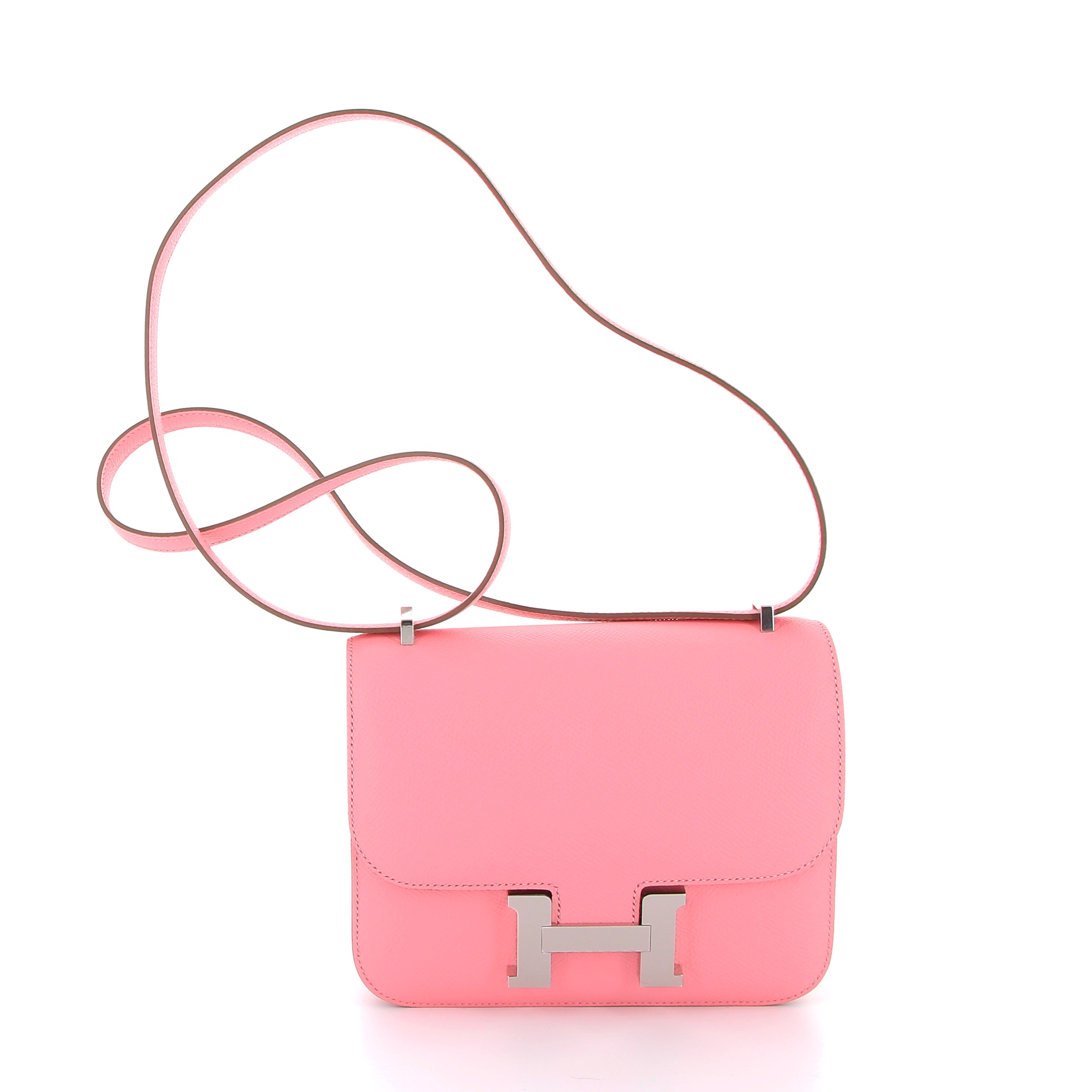HERMÈS Constance 18 Epsom Rose Confetti leather with Palladium finish