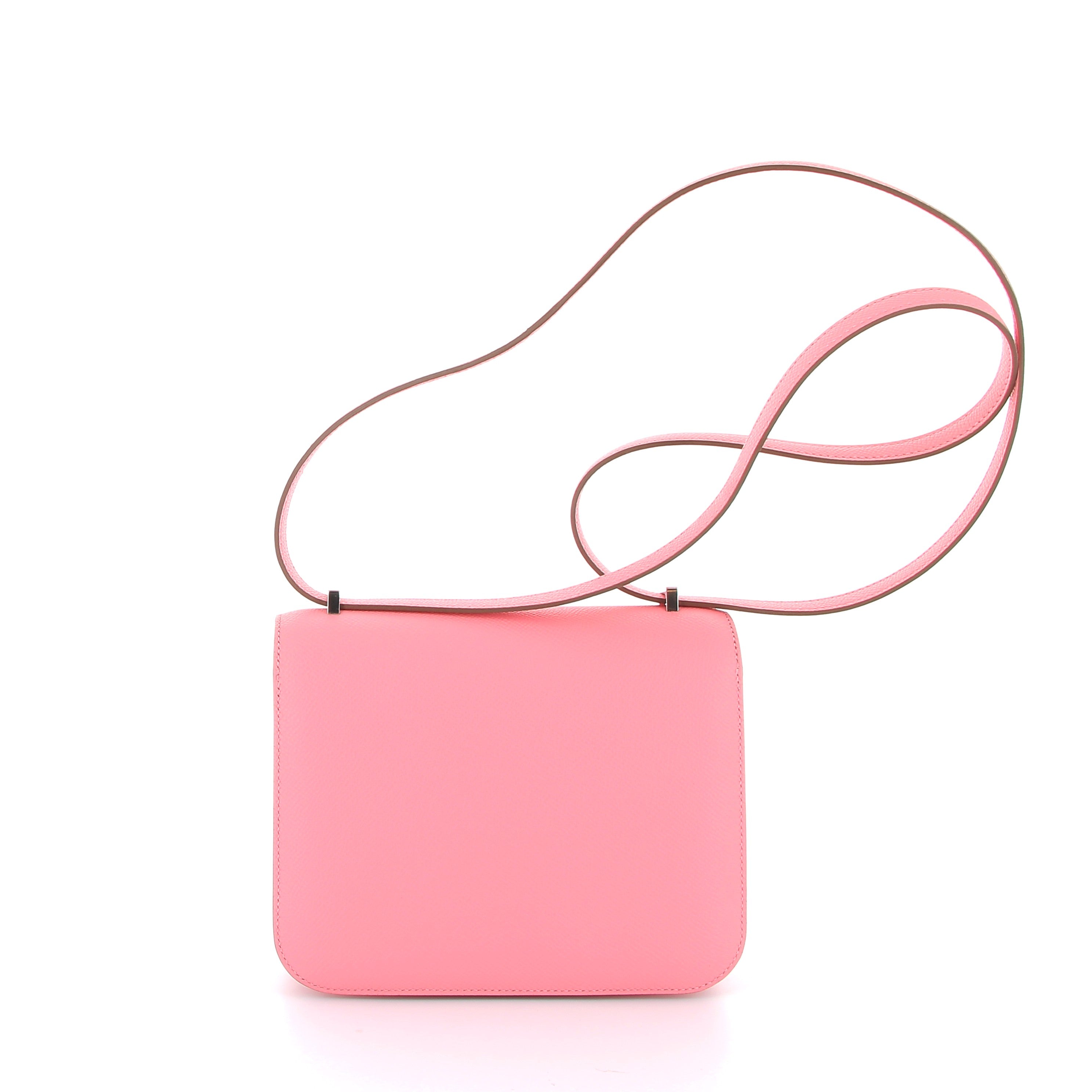HERMÈS Constance 18 Epsom Rose Confetti leather with Palladium finish