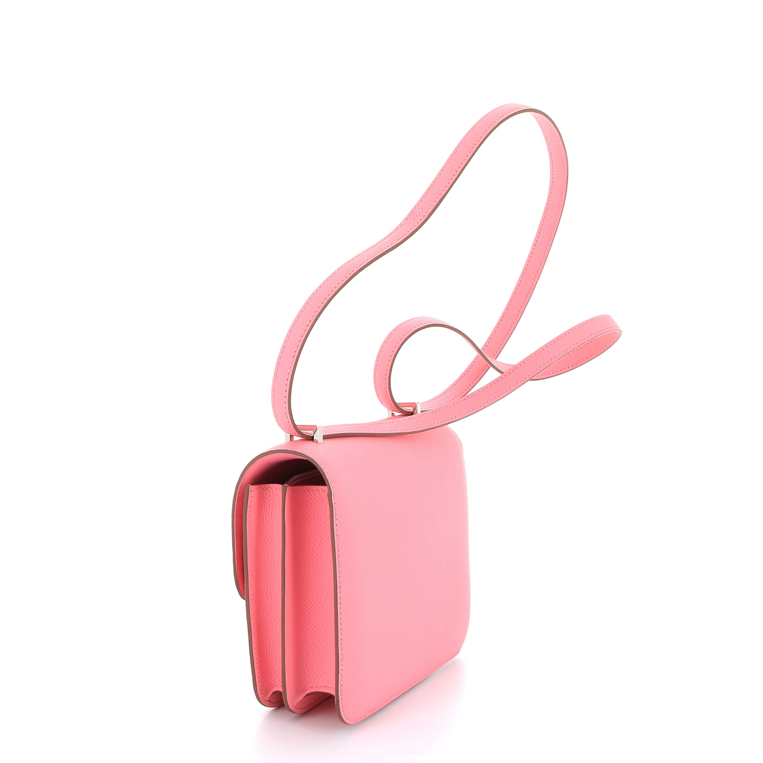 HERMÈS Constance 18 Epsom Rose Confetti leather with Palladium finish