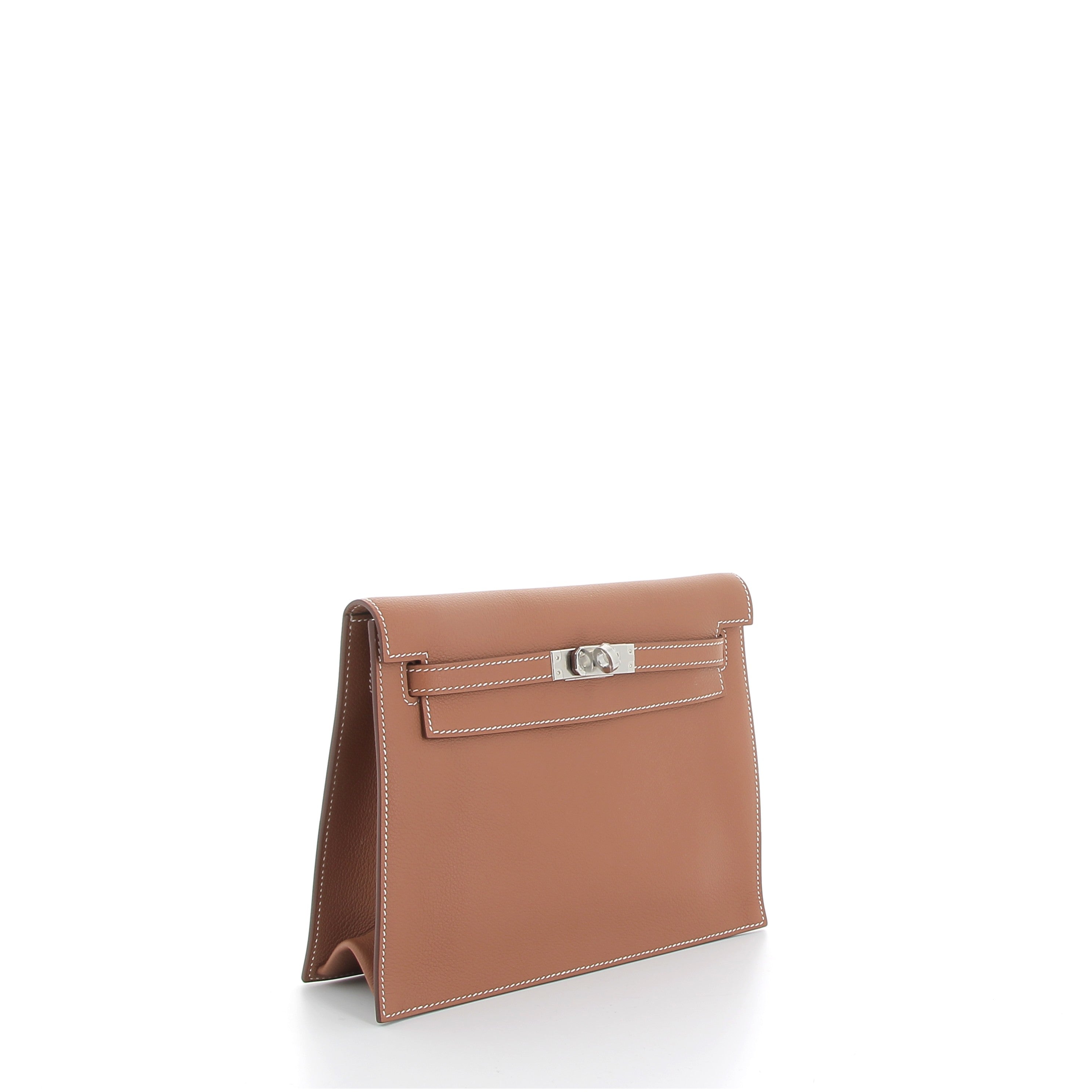HERMES Kelly Danse Gold Cuir Evercolor Finition Palladié