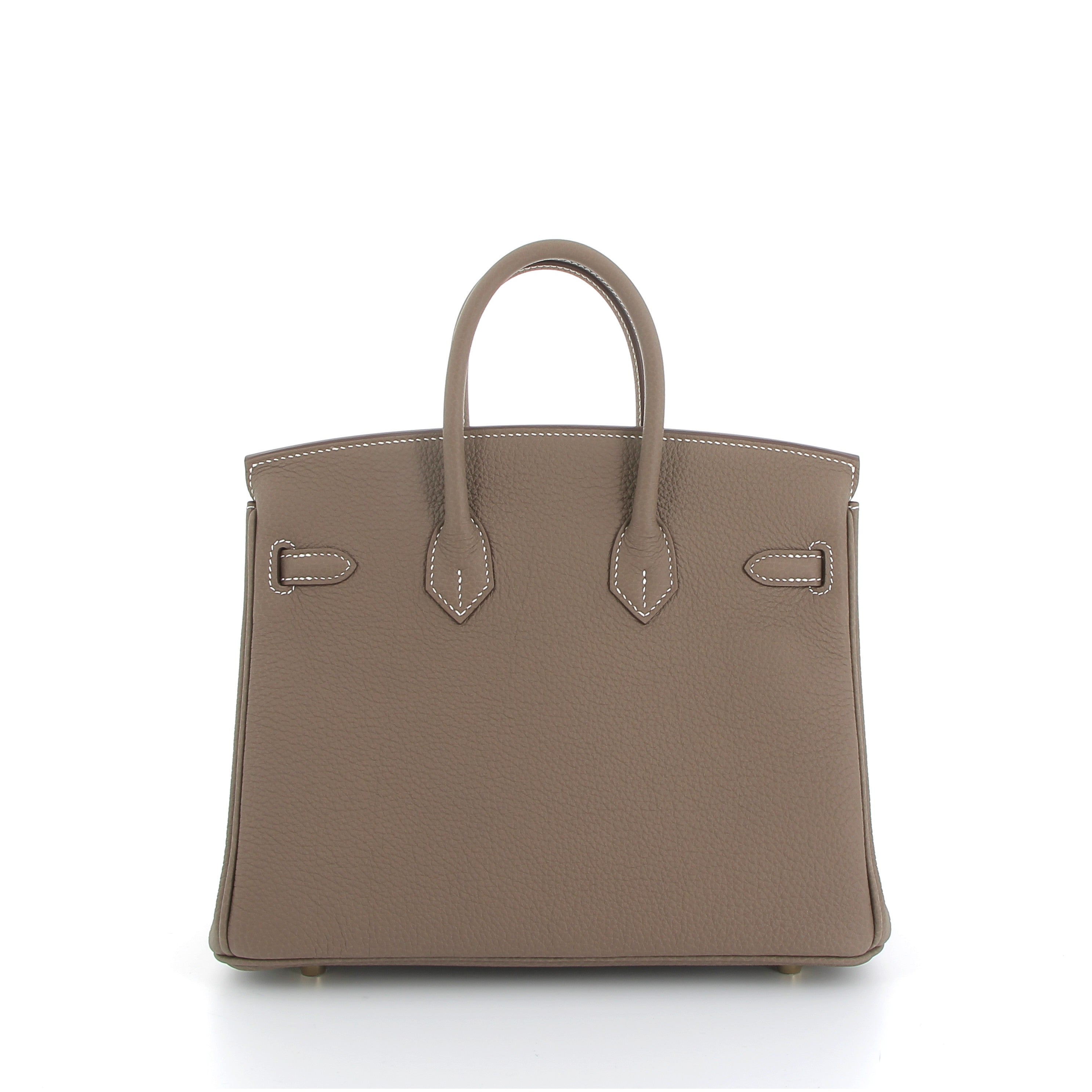 HERMÈS BIRKIN 25 ETOUPE TOGO FINITION OR JAUNE