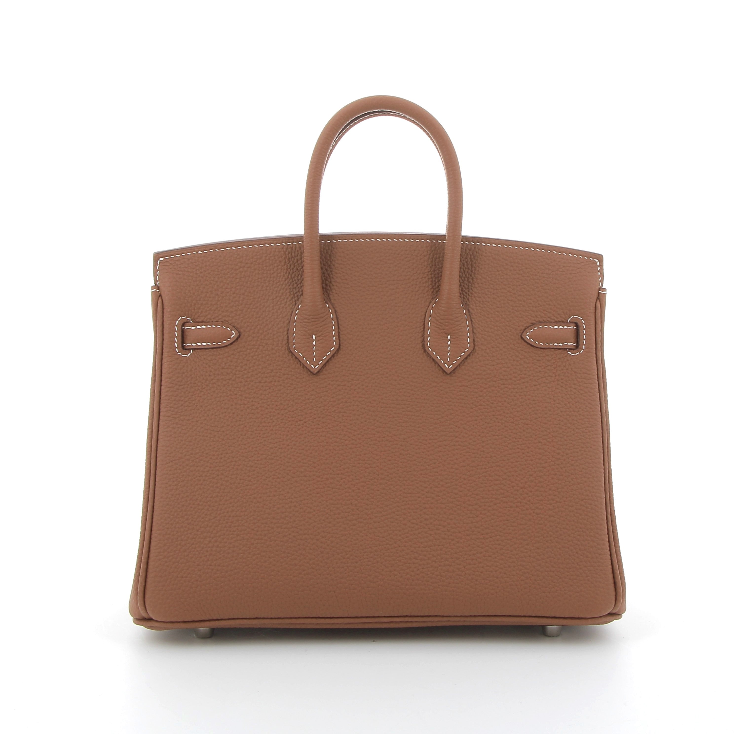 HERMES Birkin 25 Gold Cuir Togo Finition Palladié