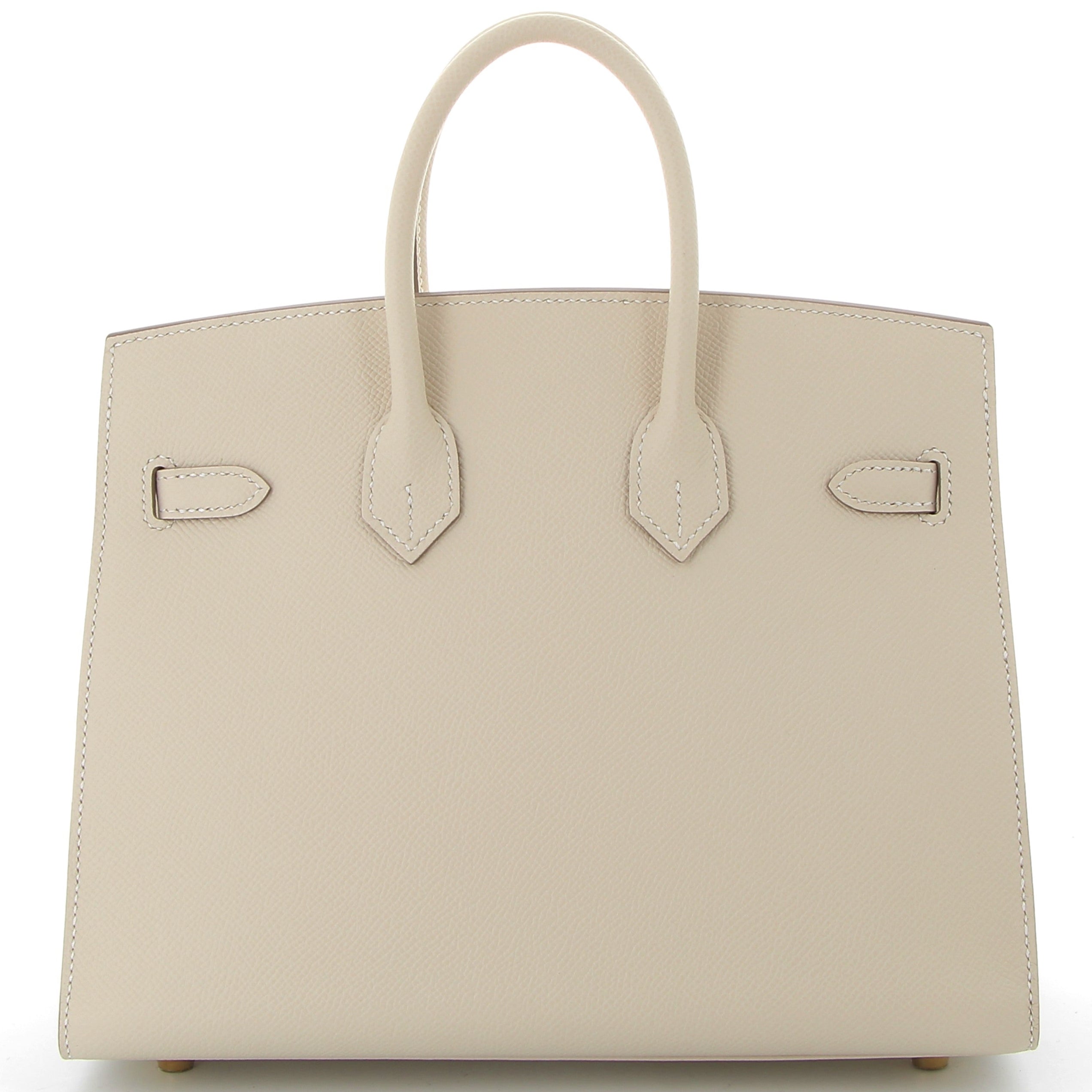 HERMES Birkin 25 Craie Sellier Cuir Epsom Finition