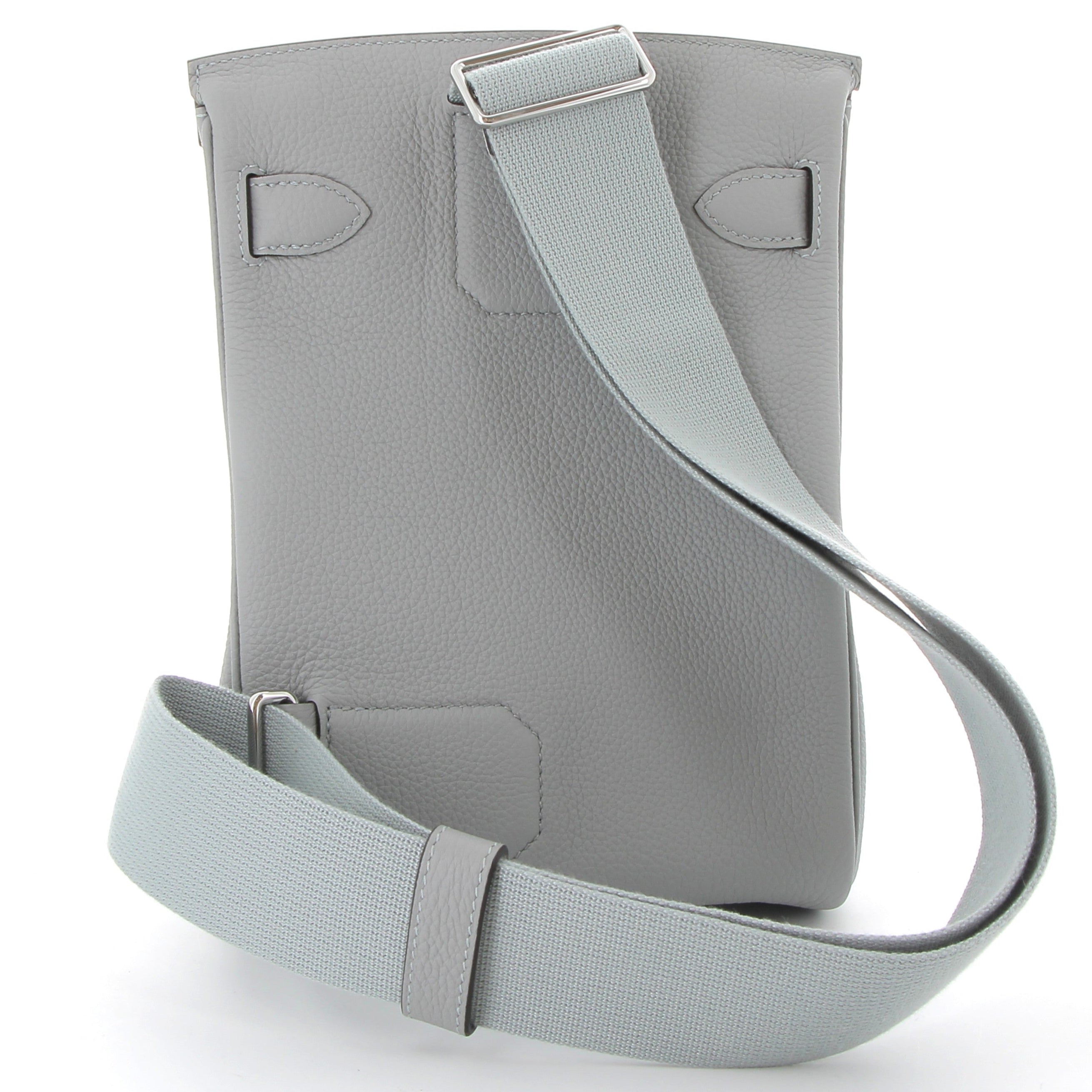 HERMES Hac à Dos Gris Pantin Cuir Togo Finition Palladié
