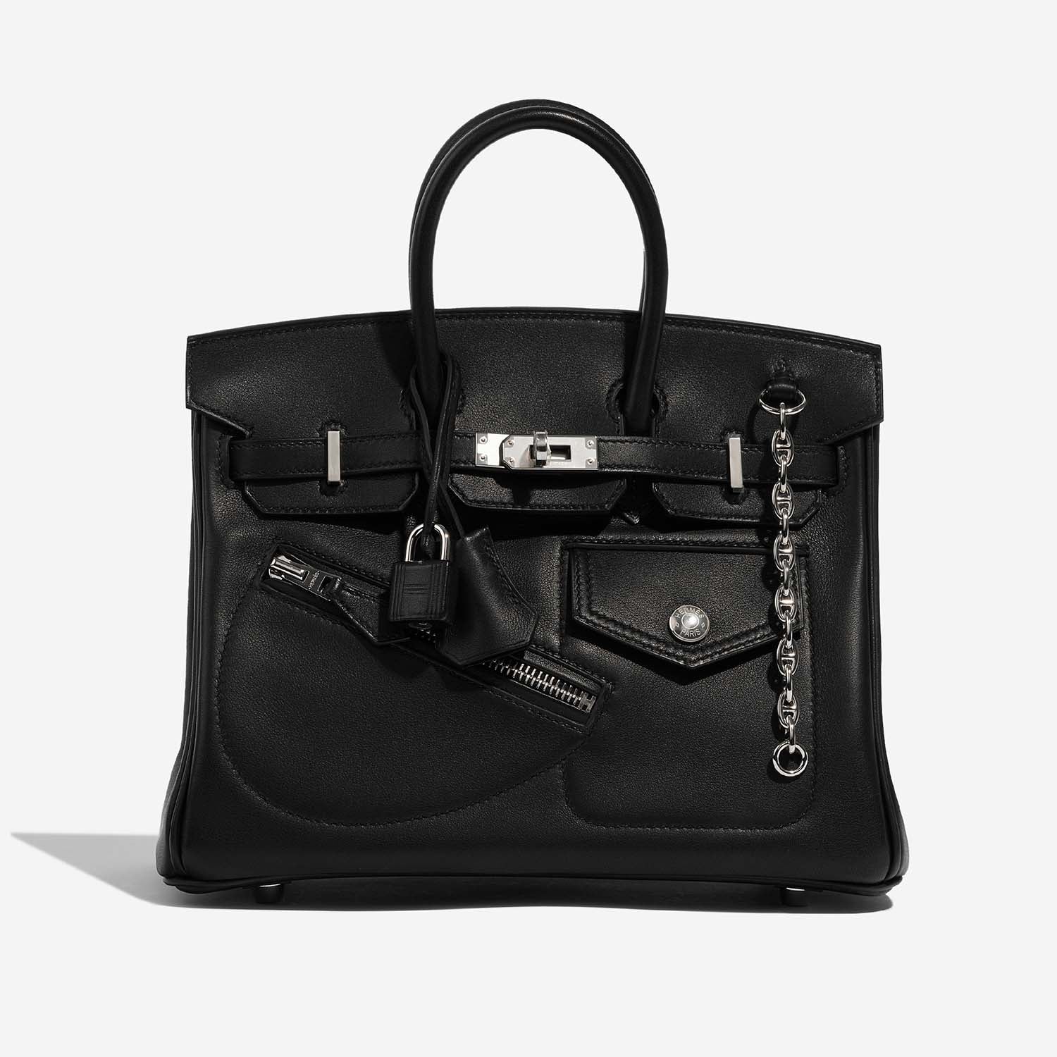 HERMÈS Birkin 25 The Rock Calf Volupto Black