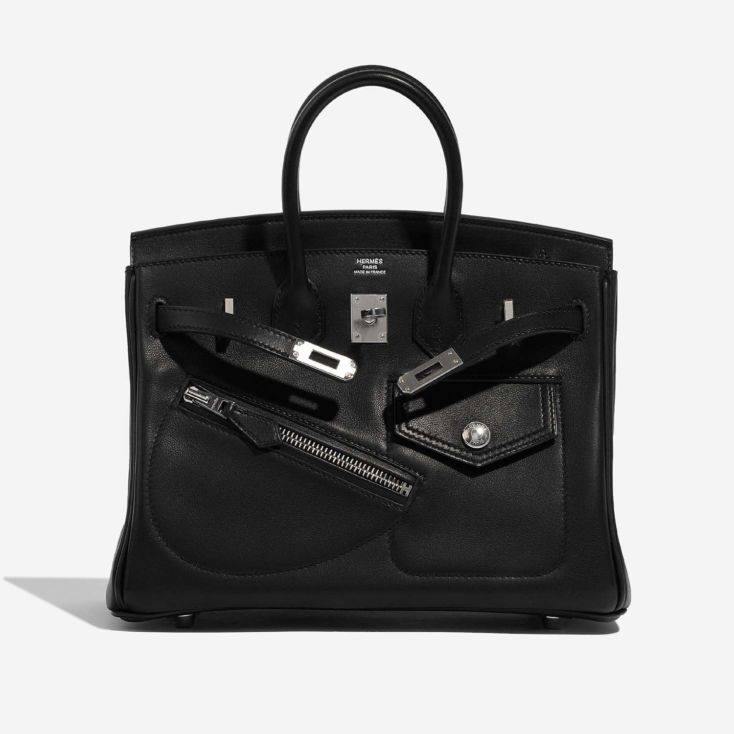 HERMÈS Birkin 25 The Rock Calf Volupto Black