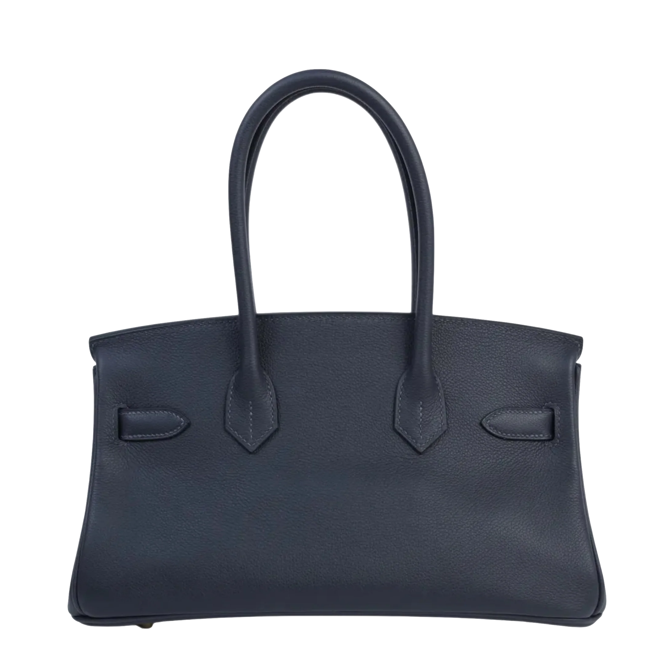 HERMES Birkin Shoulder Ardoise Cuir Evercolor Finition Or Jaune