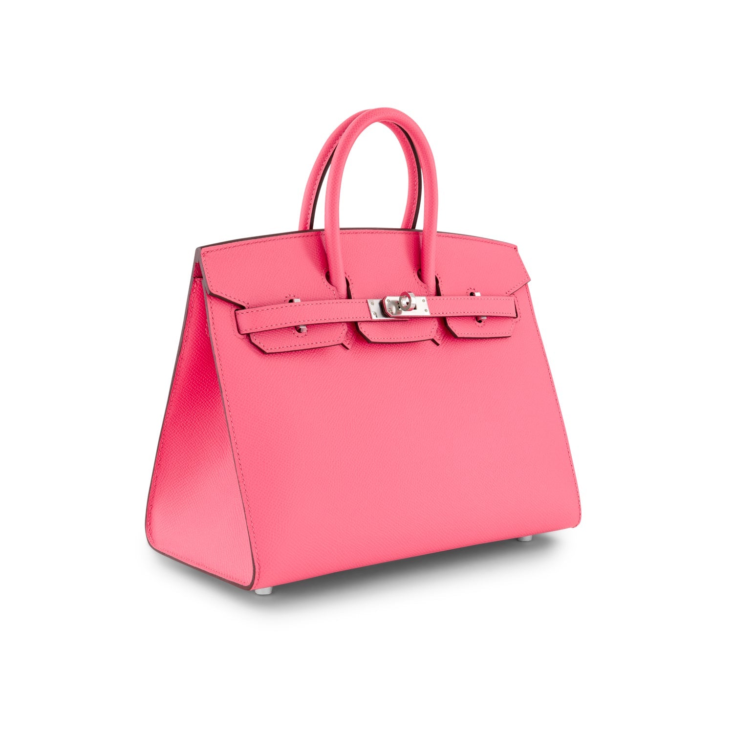 HÈRMES Birkin 25 Rose Azalee Epsom Leather Palladium Finish