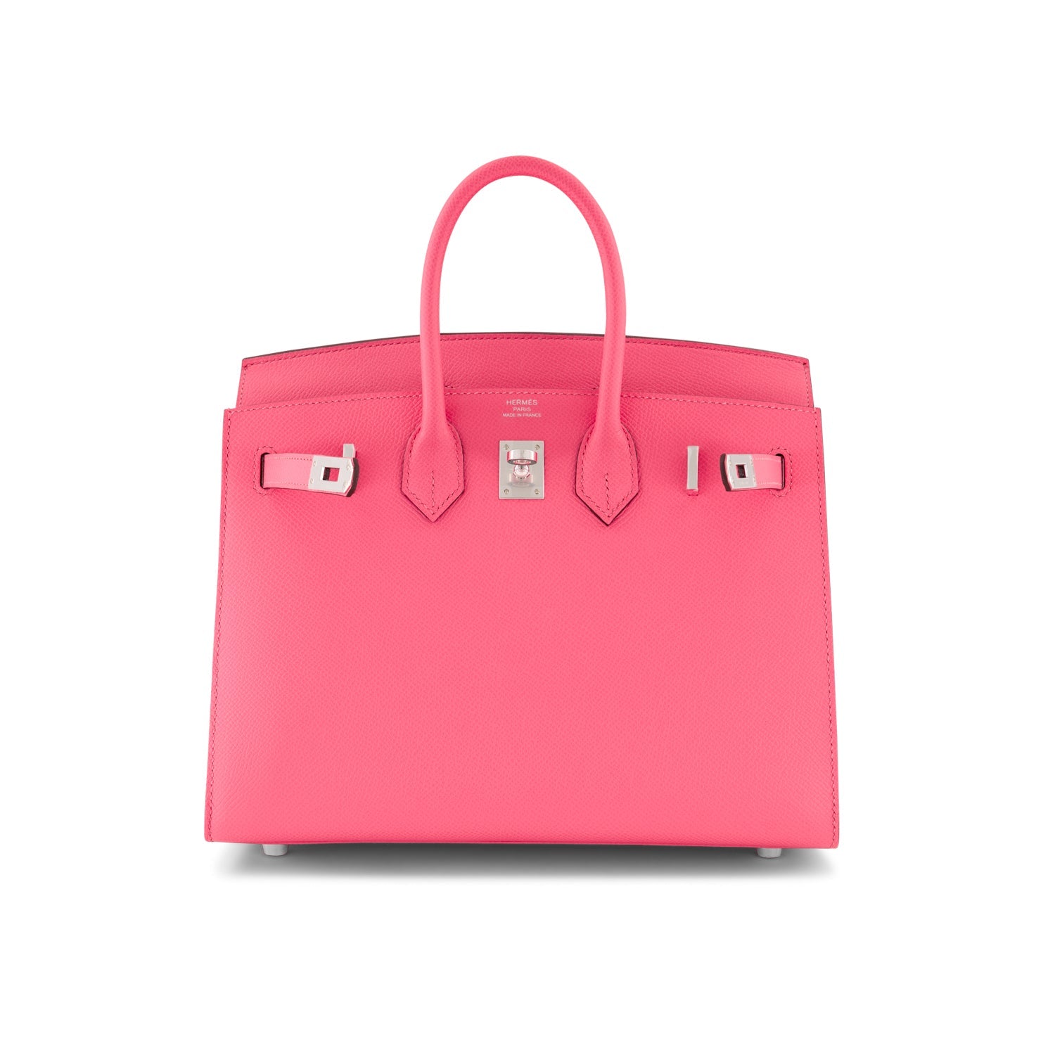HÈRMES Birkin 25 Rose Azalee Epsom Leather Palladium Finish
