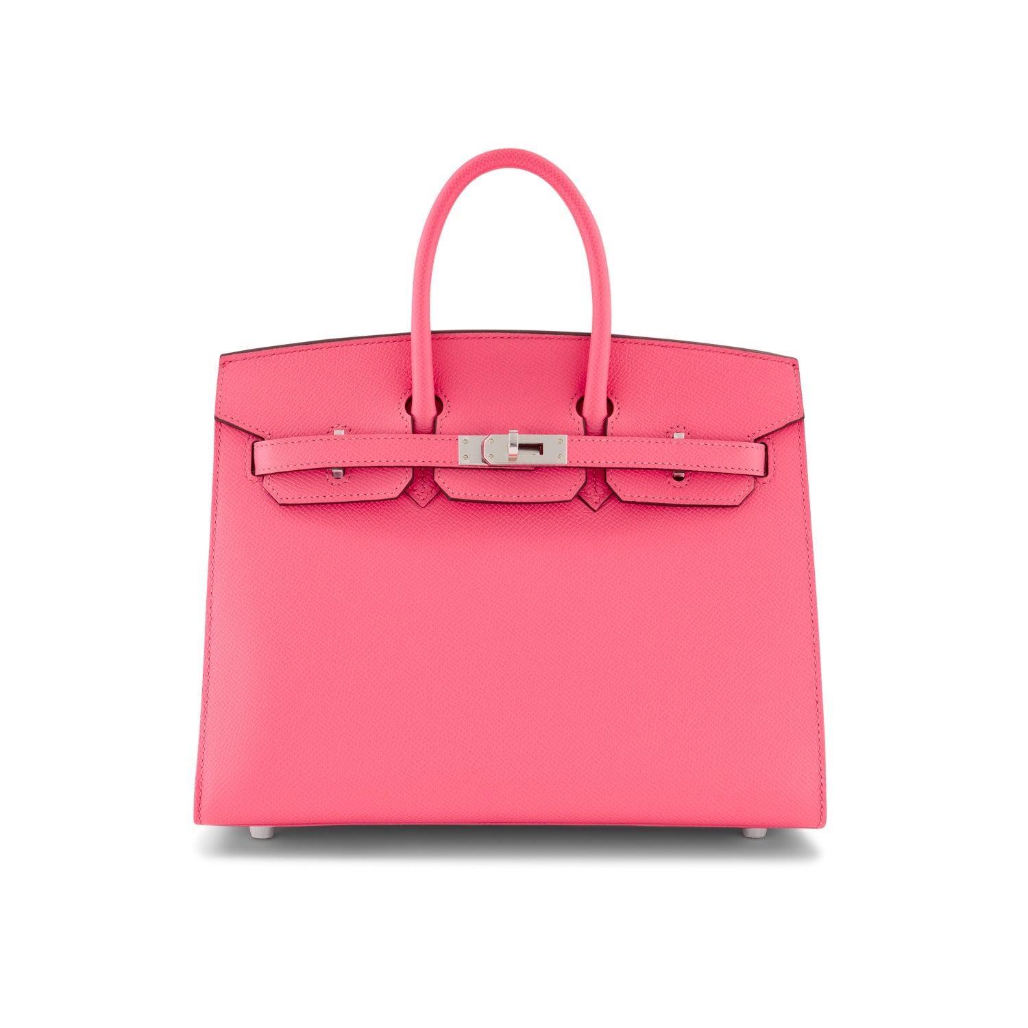 HÈRMES Birkin 25 Rose Azalee Epsom Leather Palladium Finish