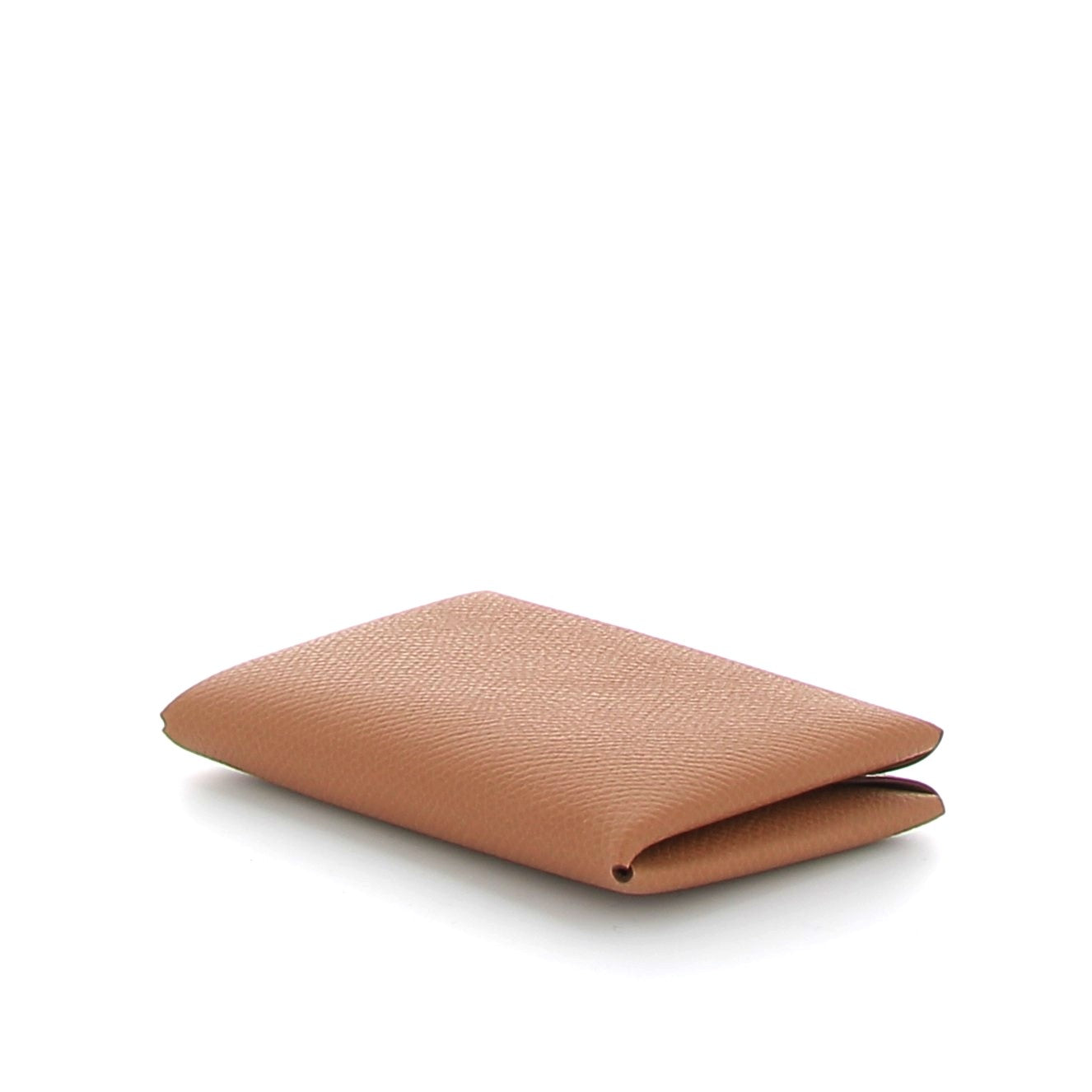 HERMES Porte Cartes Calvi Gold Cuir Epsom