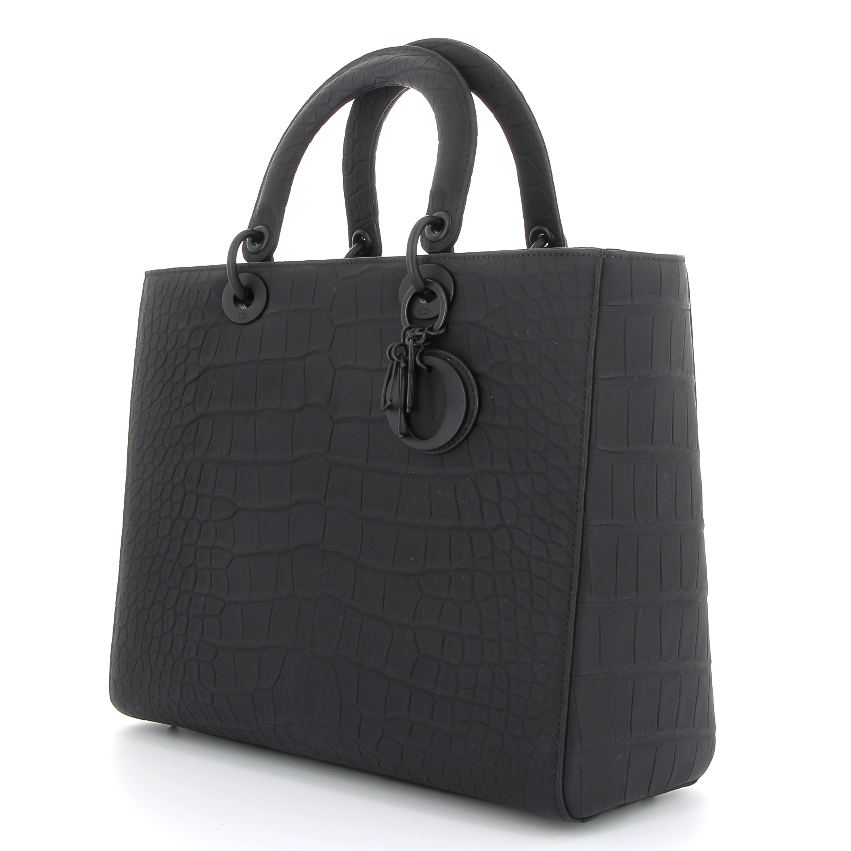 DIOR Lady Dior Noir Alligator Mat