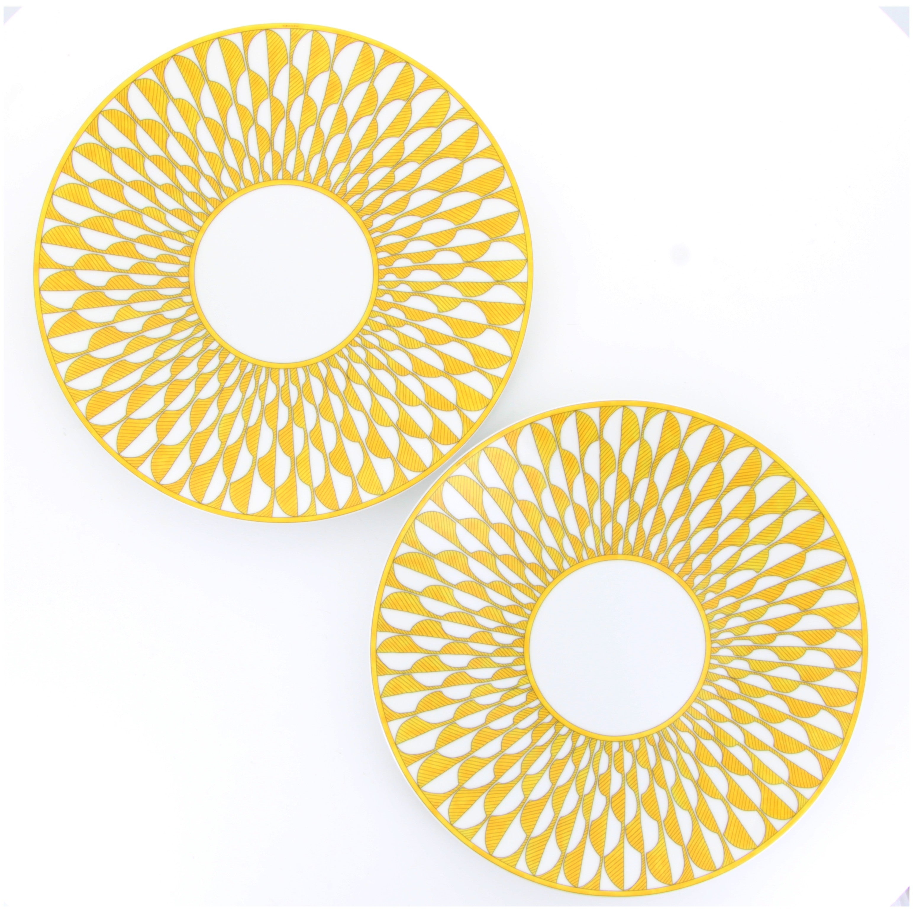 HERMES Assiette à Diner Soleil (Lot de 2)