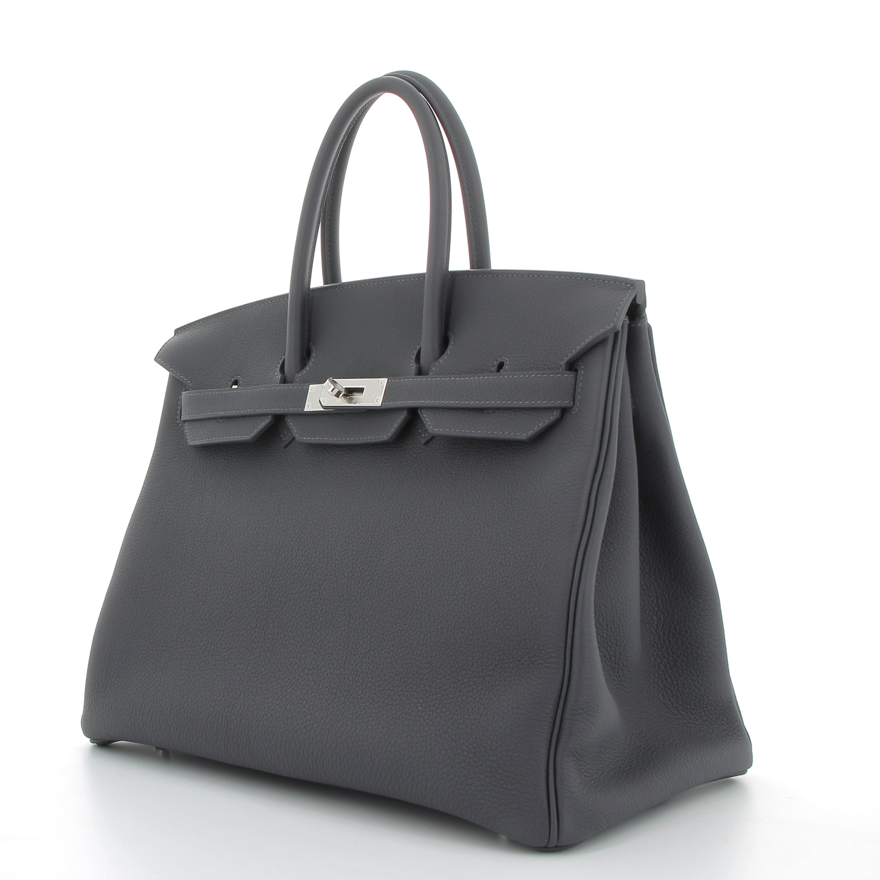 HERMES Birkin 35 Ardoise Cuir Togo Finition Palladié