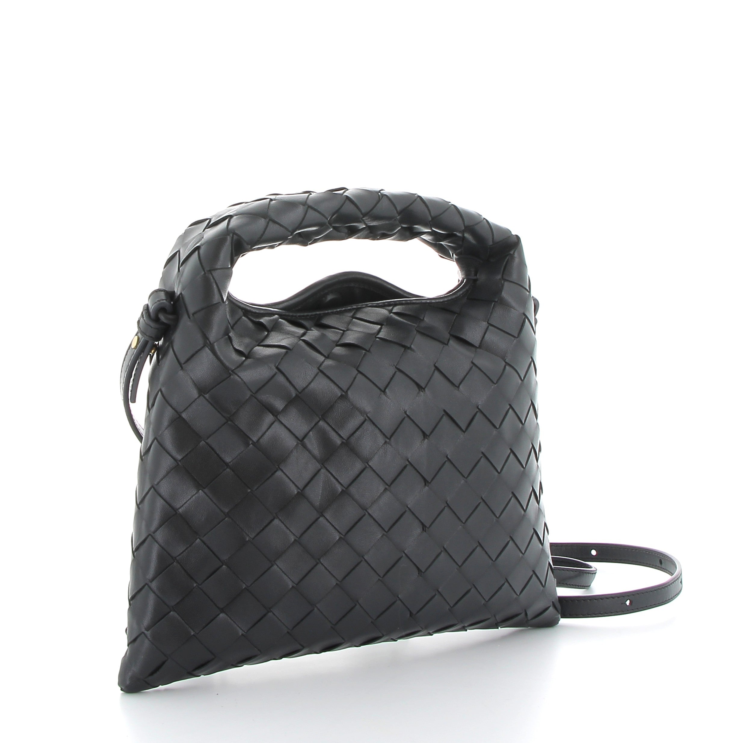 BOTTEGA VENETA Hop Mini Shadow Noir