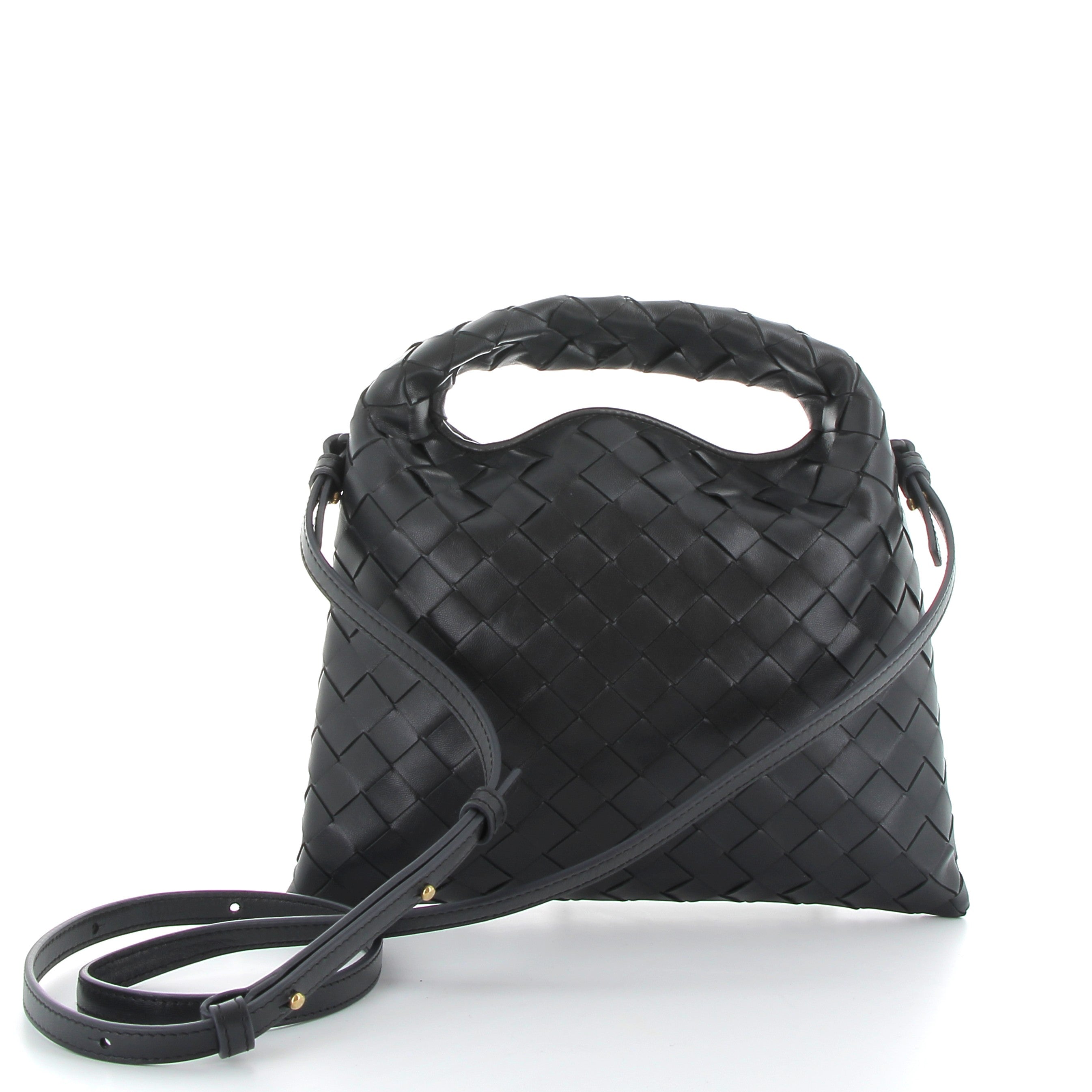 BOTTEGA VENETA Hop Mini Shadow Noir