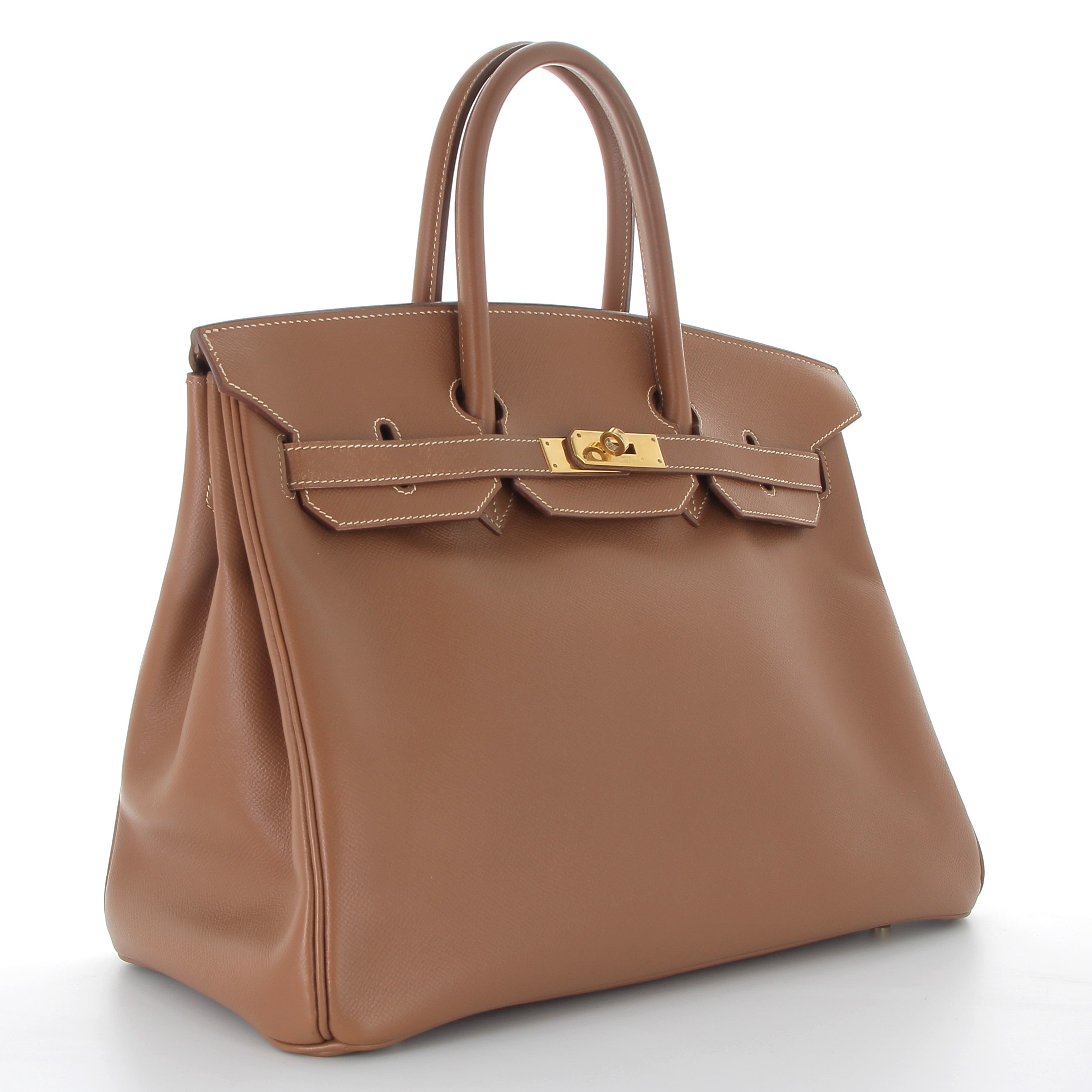 HERMES Birkin 35 Gold Cuir Epsom Finition Or Jaune