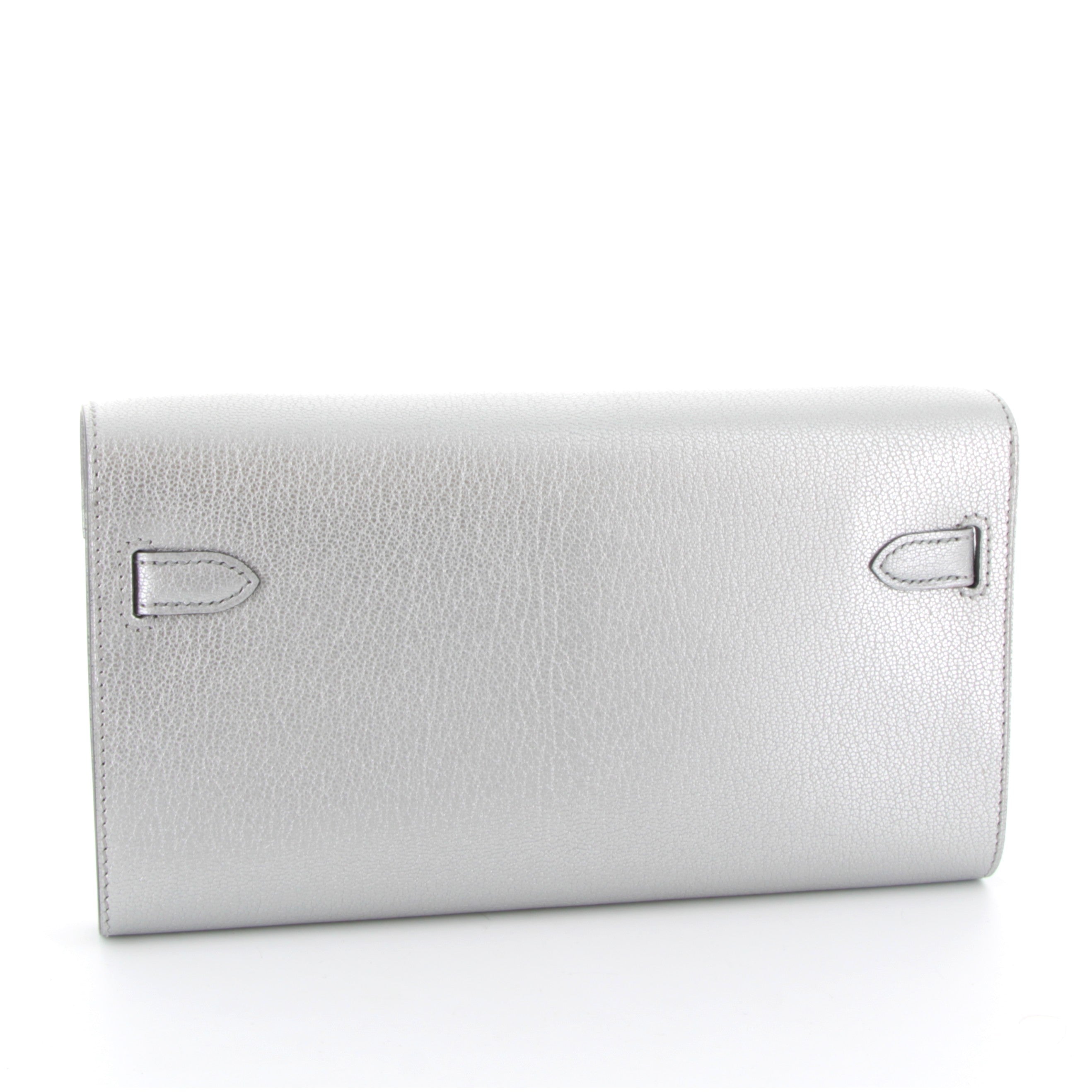 HERMES Kelly To Go Argent Chamkilight Finition Palladié