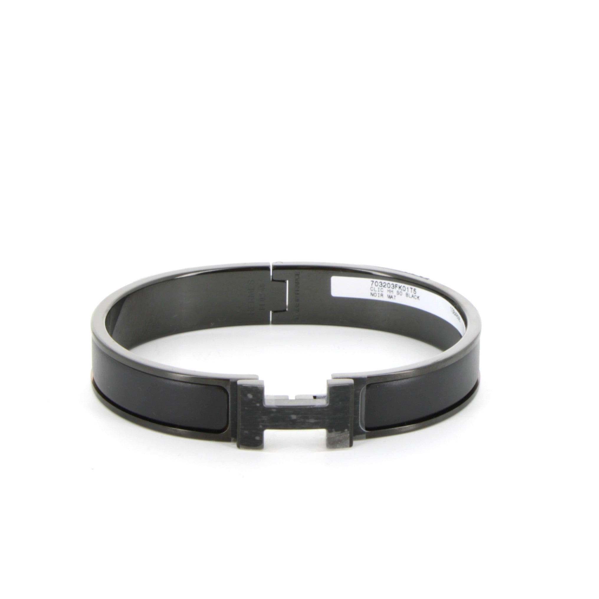 Bracelet Clic H Noir Finition So Black