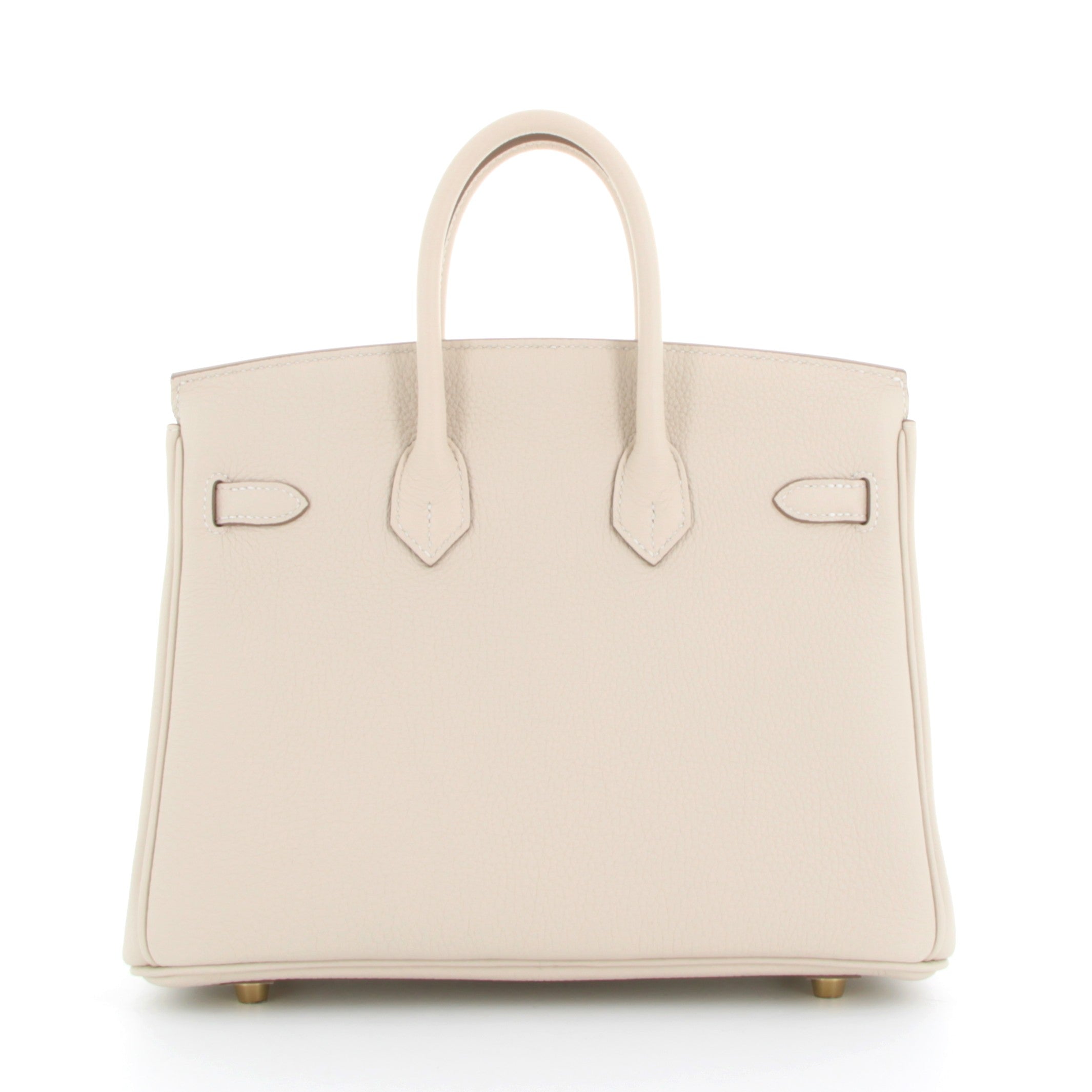 HERMÈS Birkin 25 Craie Togo Gold Hardware (Yellow Gold)