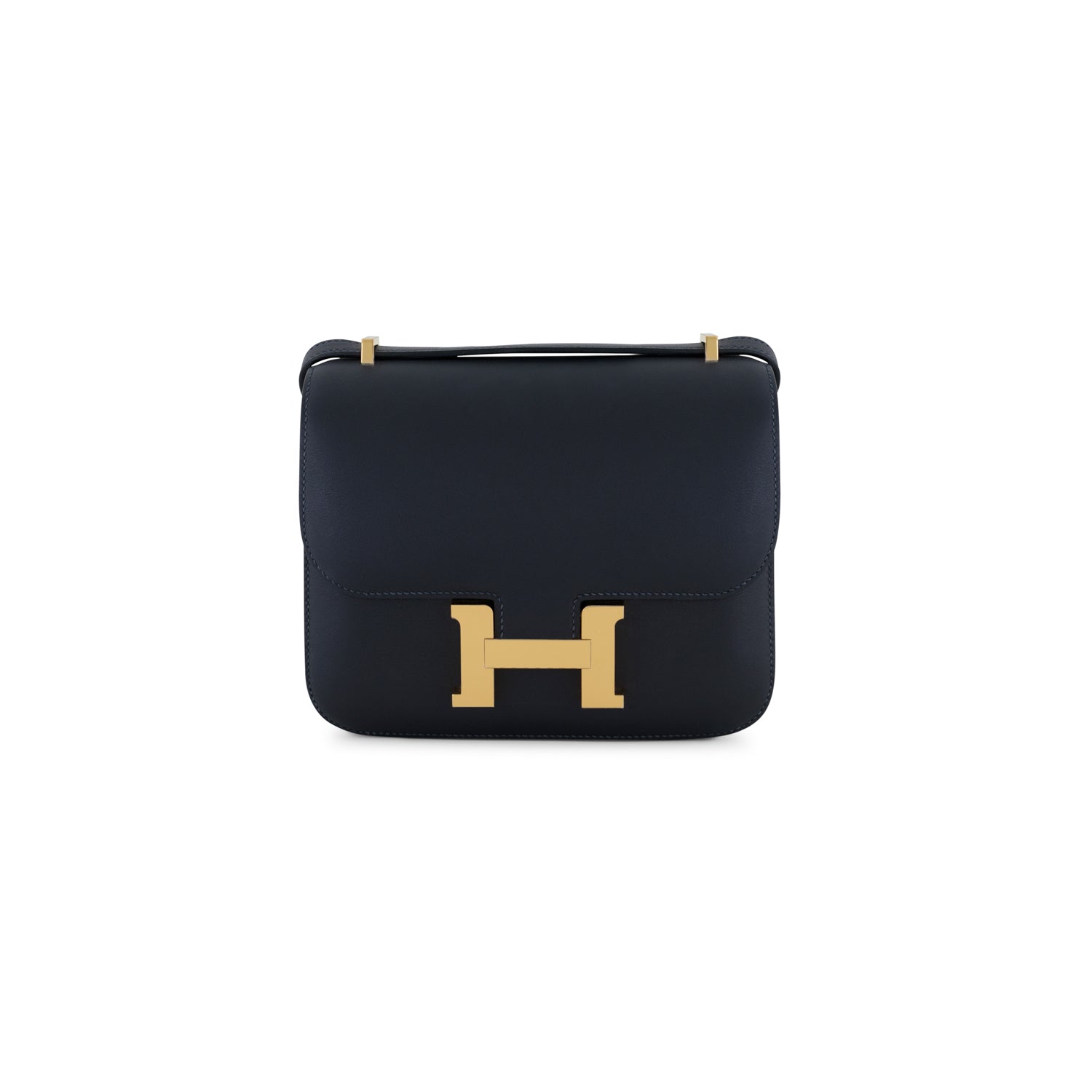 HERMES Constance 18 Caban Swift Finition Or Jaune