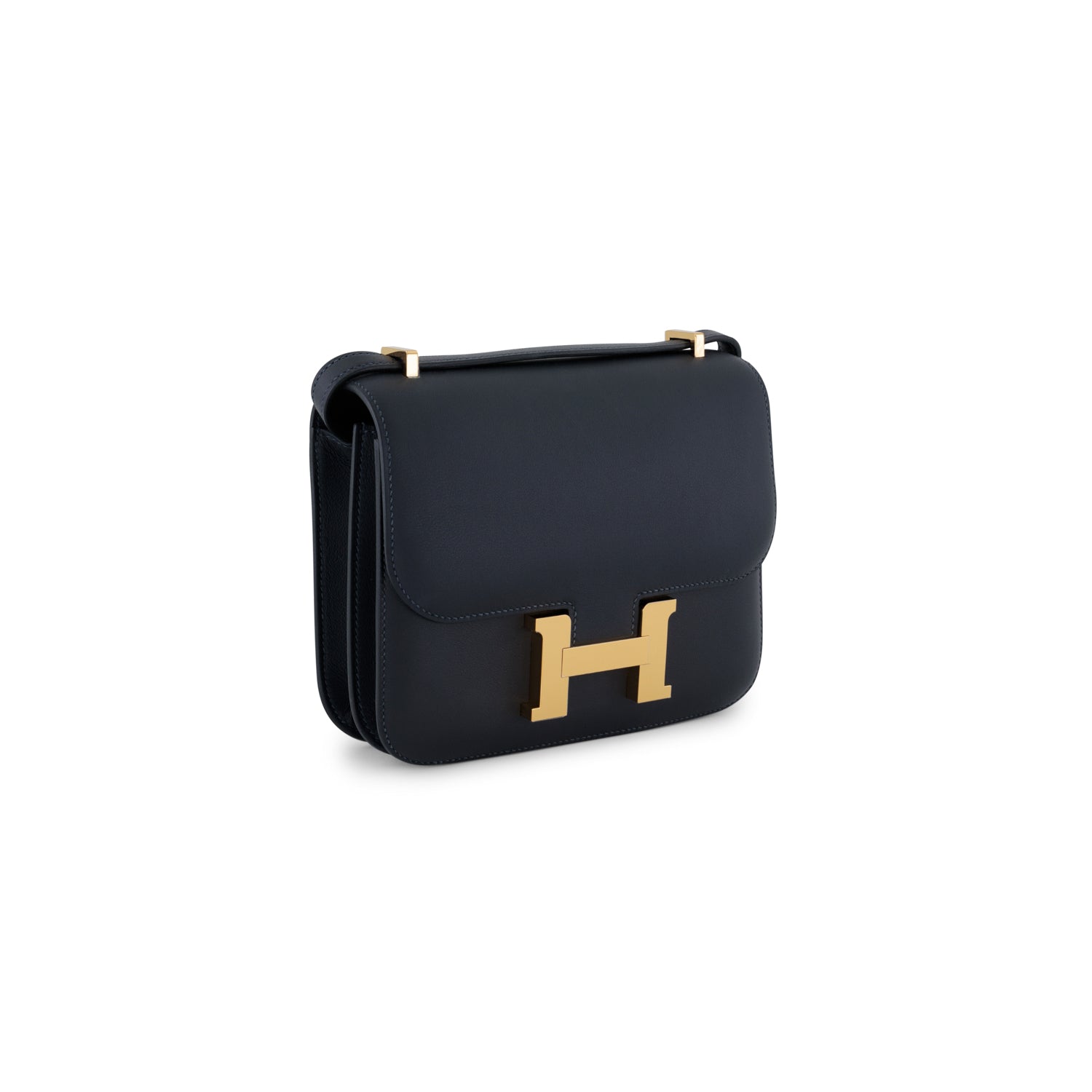 HERMES Constance 18 Caban Swift Finition Or Jaune