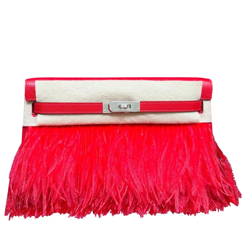 HERMÈS Kelly Elan Rouge de Coeur Finition Palladié