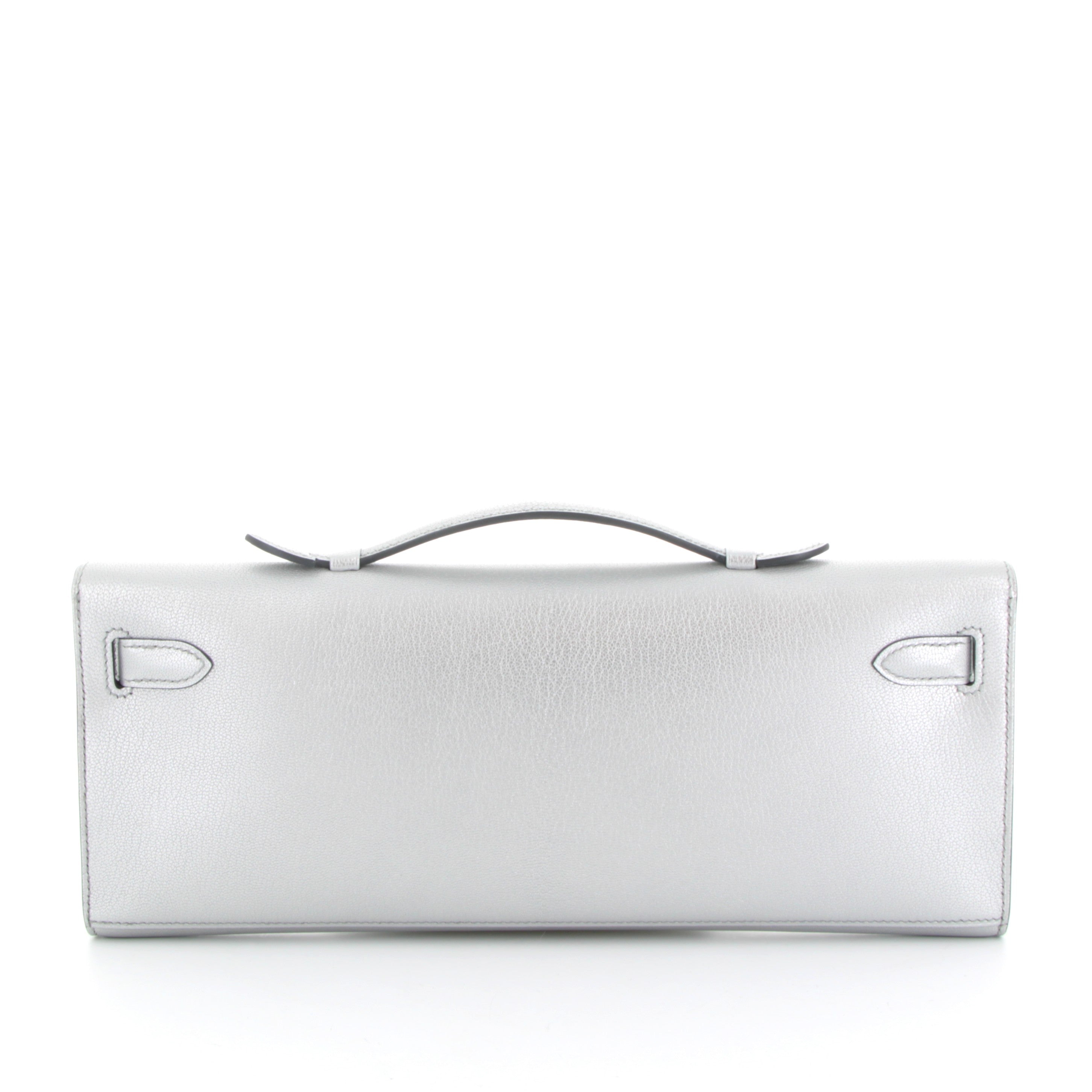 HERMES Kelly Cut Argenté Finition Palladié