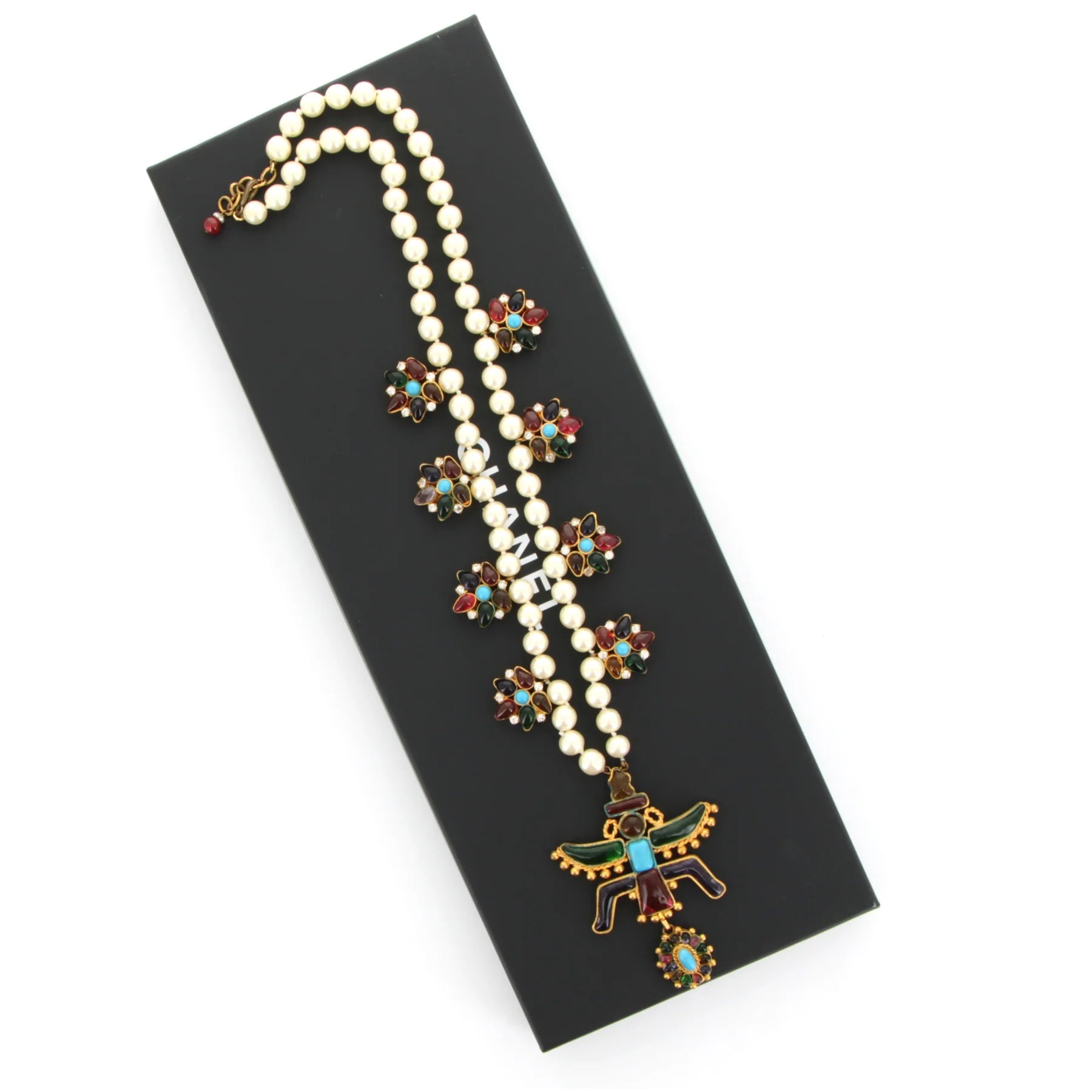 CHANEL Collier American Indian Zuni Inspired Lariat Fall Winter 1993