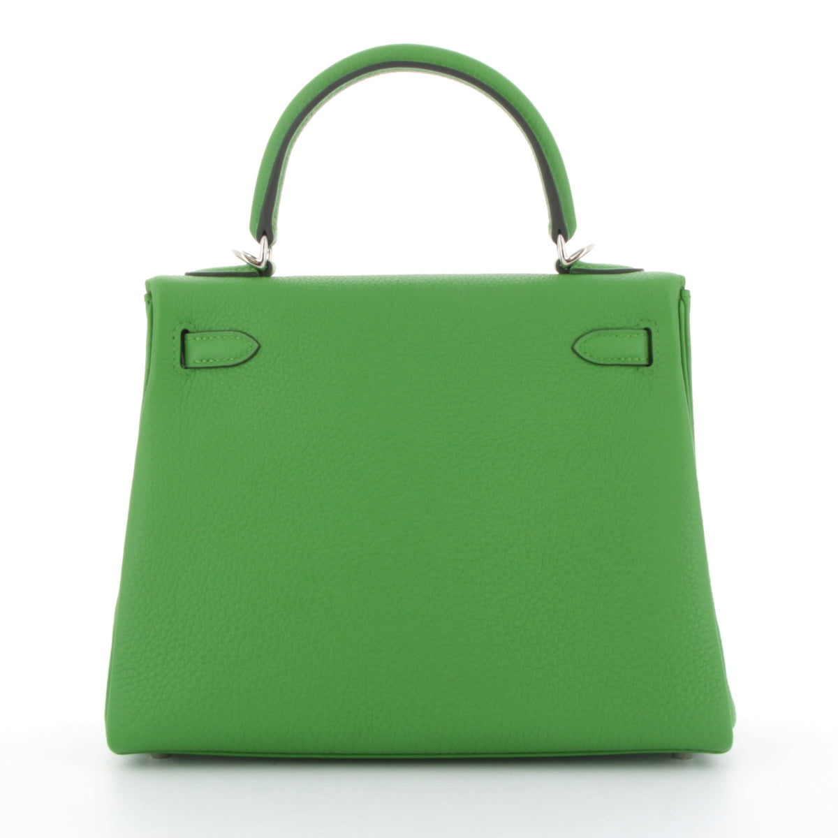 HERMES Kelly 25 Vert Yucca Togo Palladium Hardware