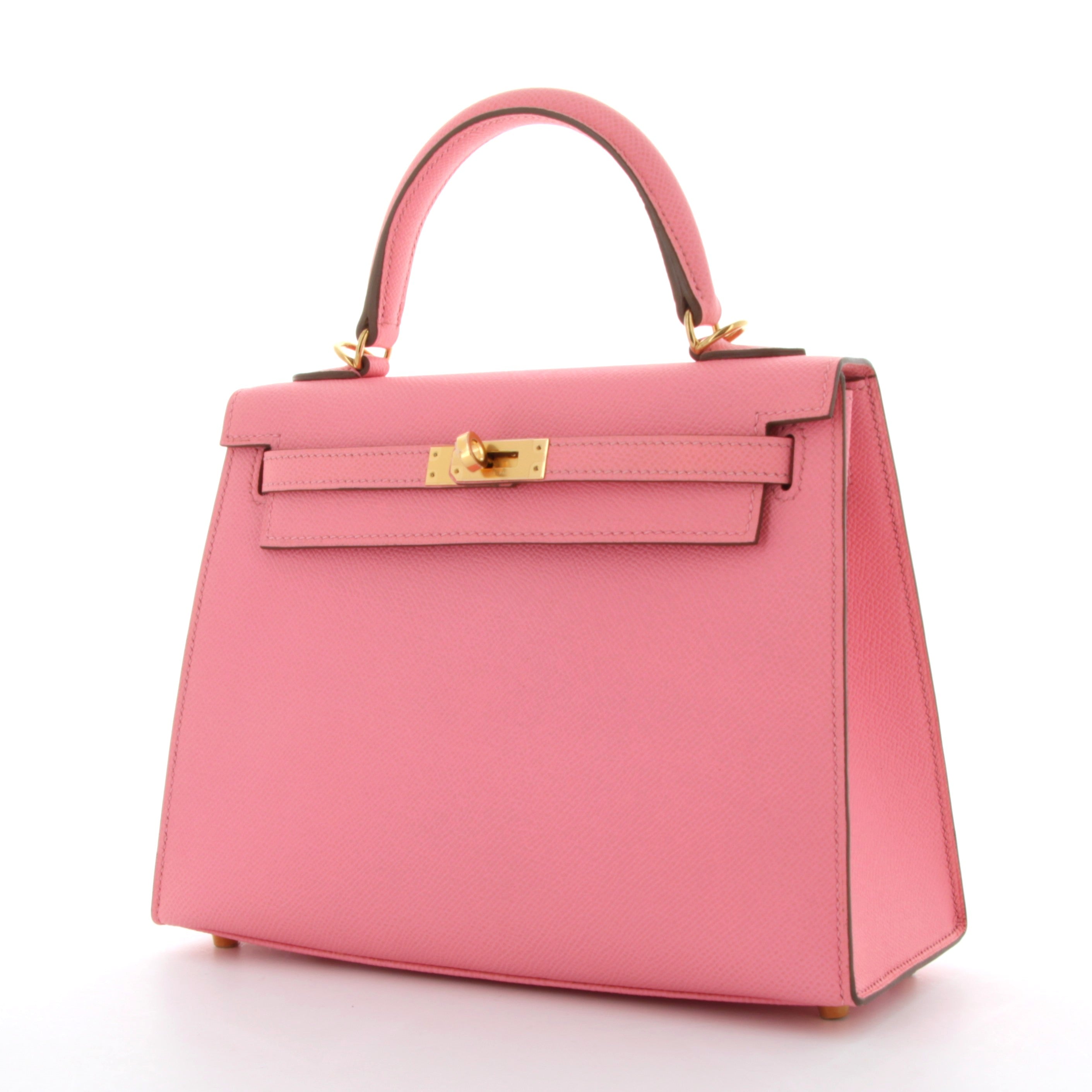 Kelly 25 Rose Confetti Finiton Epsom Or Jaune