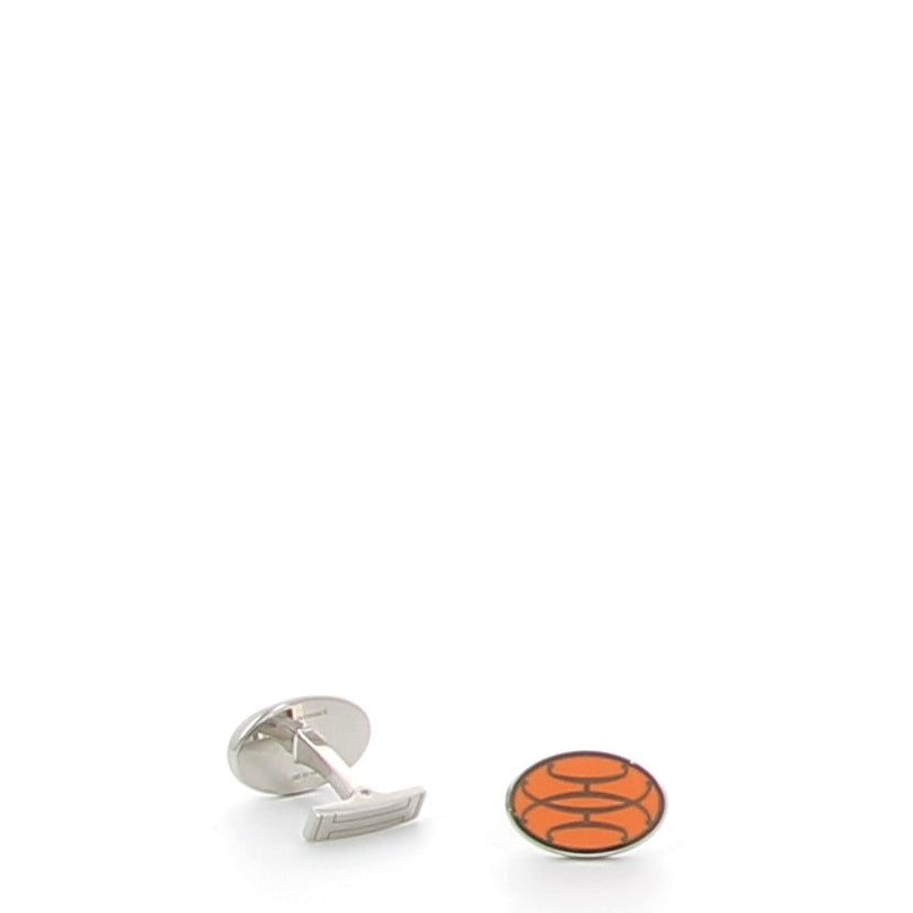 HERMES Bouton de Manchette H Lift Orange