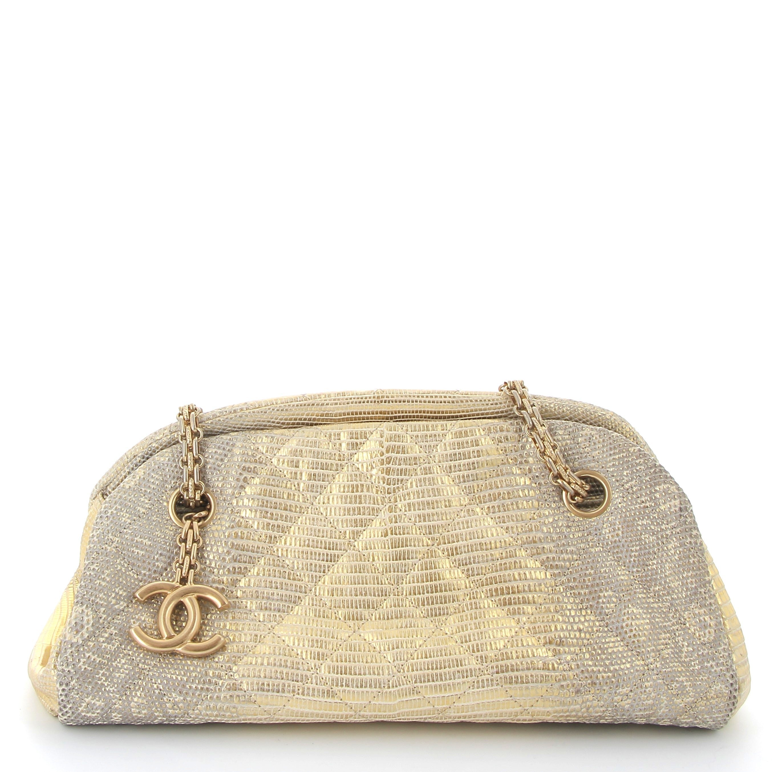 CHANEL Sac à Main Mademoiselle Cuir Lézard