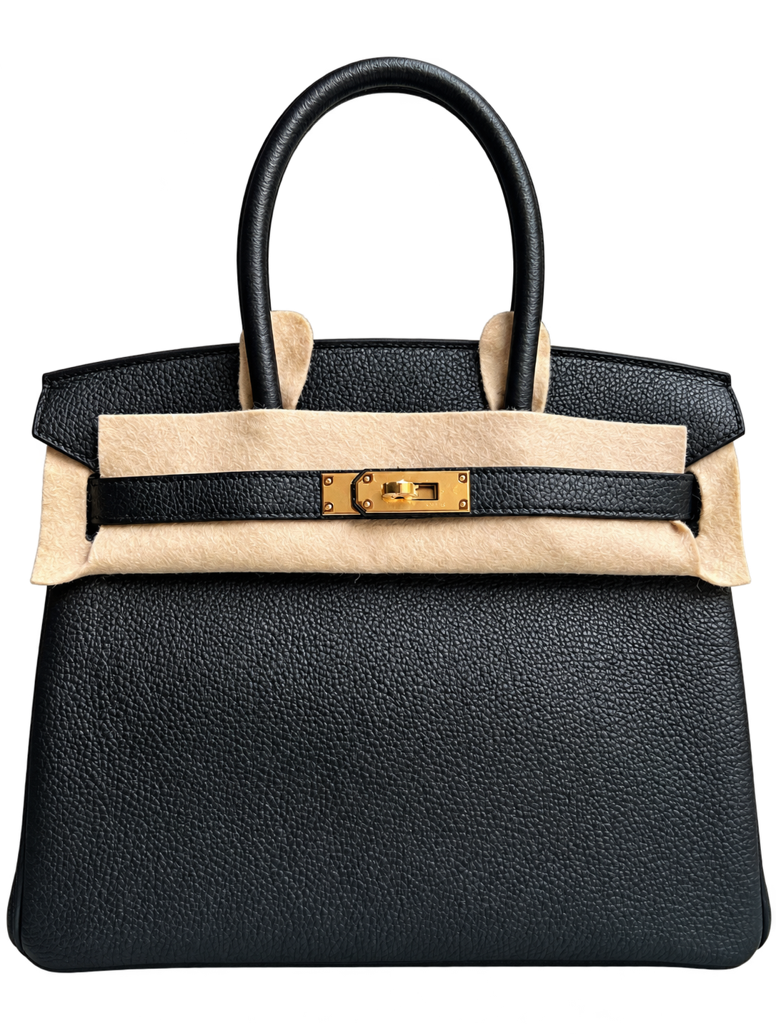 Hermes Birkin 30 Noir Togo Gold Hardware (Yellow Gold)