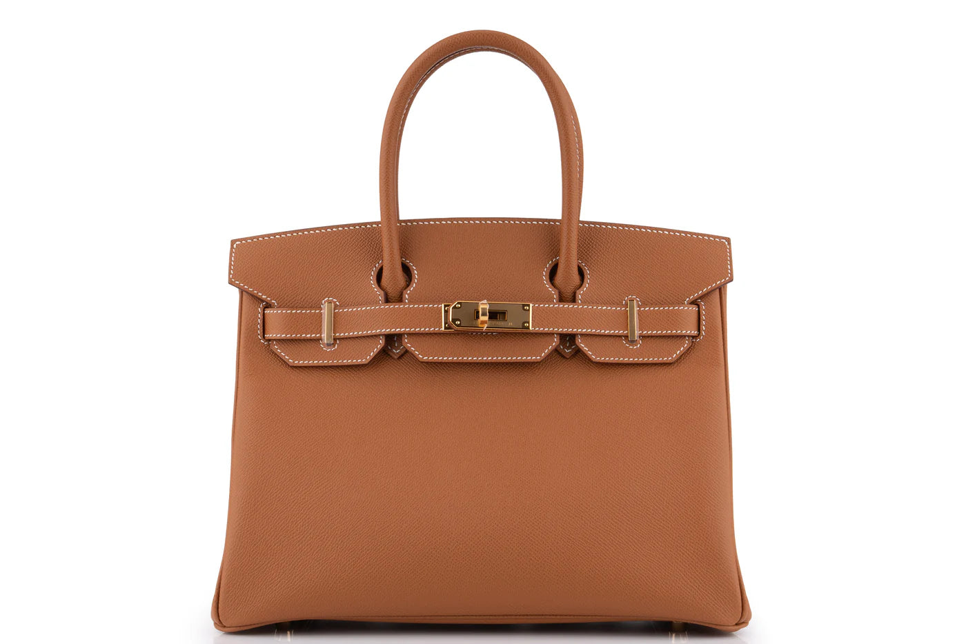 HERMES Birkin 30 Gold Cuir Epsom Finition Or Jaune