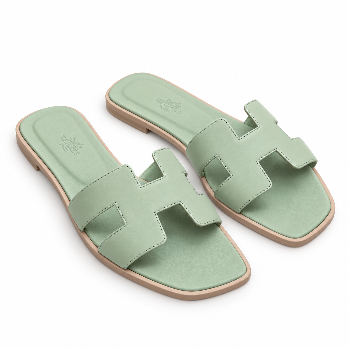 HERMÈS ORAN VERT DE MER T 37,5