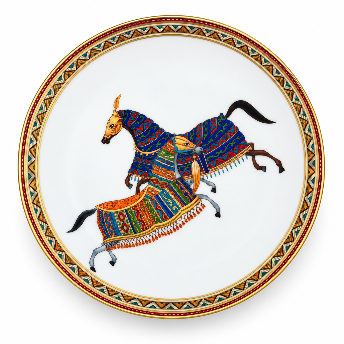 HERMÈS – ASSIETTE À PAIN CHEVAL D'ORIENT N°1