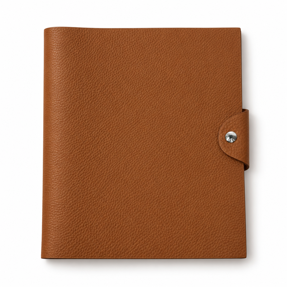 HERMÈS – COUVERTURE DE CAHIER ULYSSE MM EN CUIR GOLD