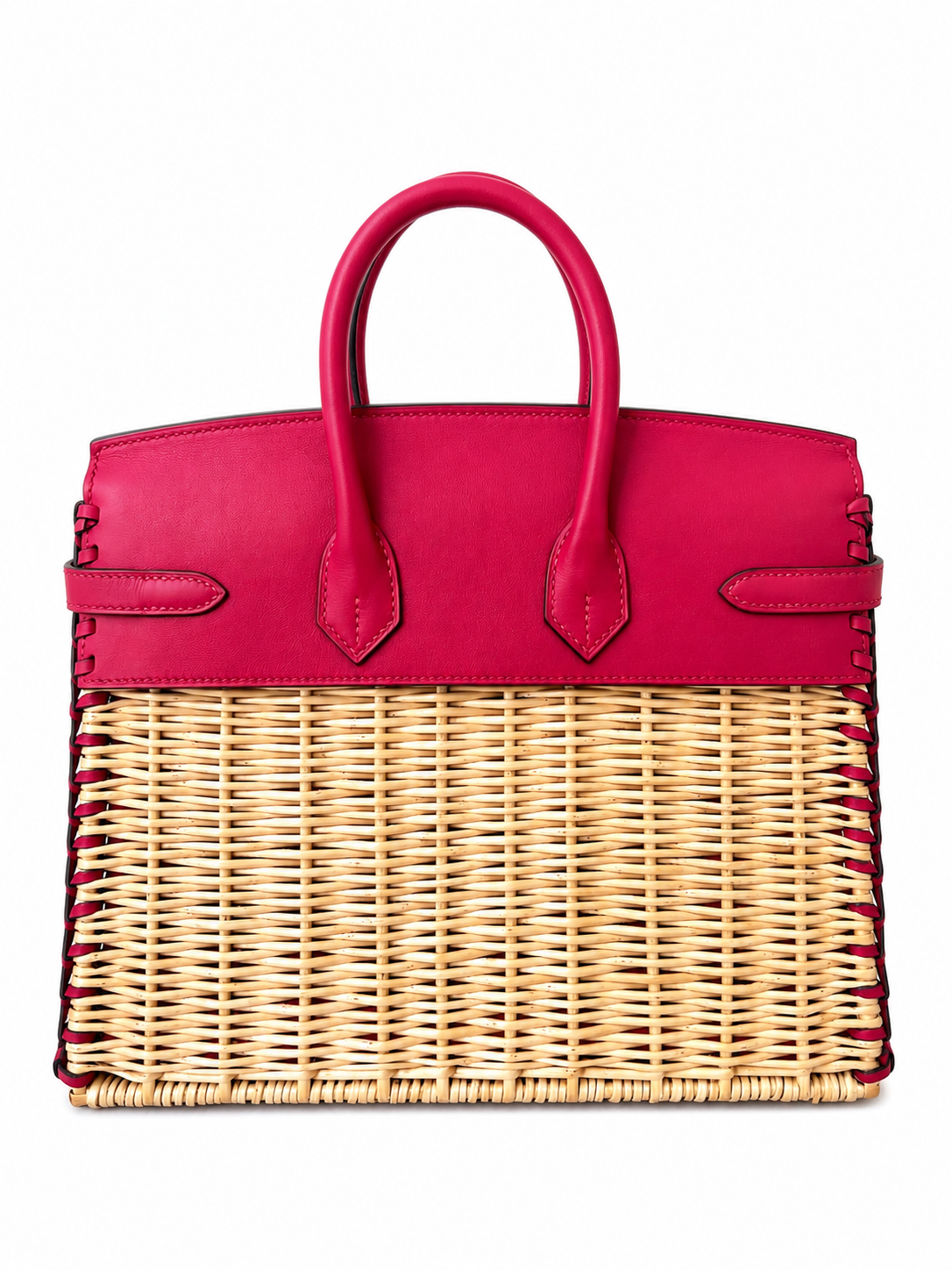 BIRKIN 25 PICNIC FRAMBOISE SWIFT FINITION PALADILLÉ