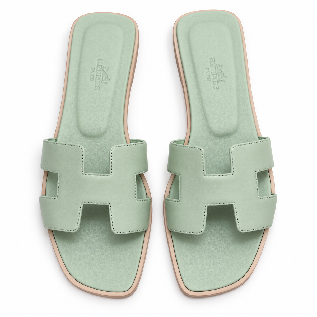 HERMÈS ORAN VERT DE MER T 37,5