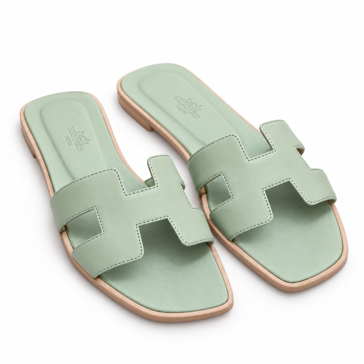 HERMÈS ORAN VERT DE MER T 37,5