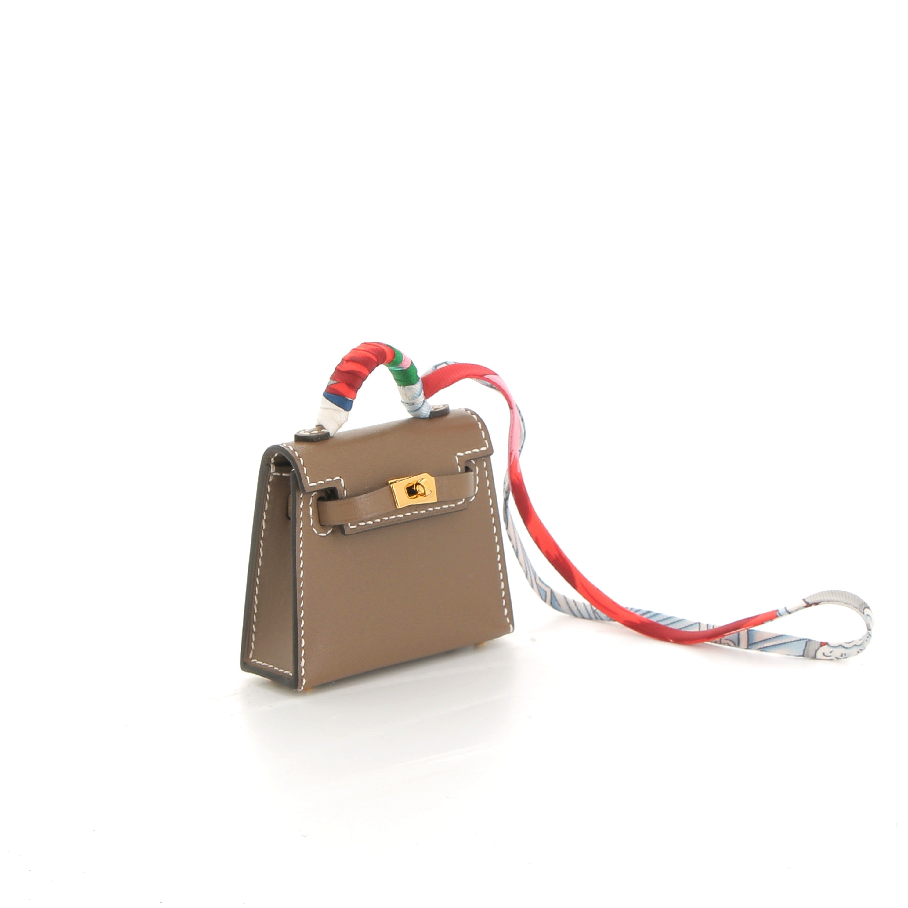 HERMES Charms Kelly Twilly Etoupe