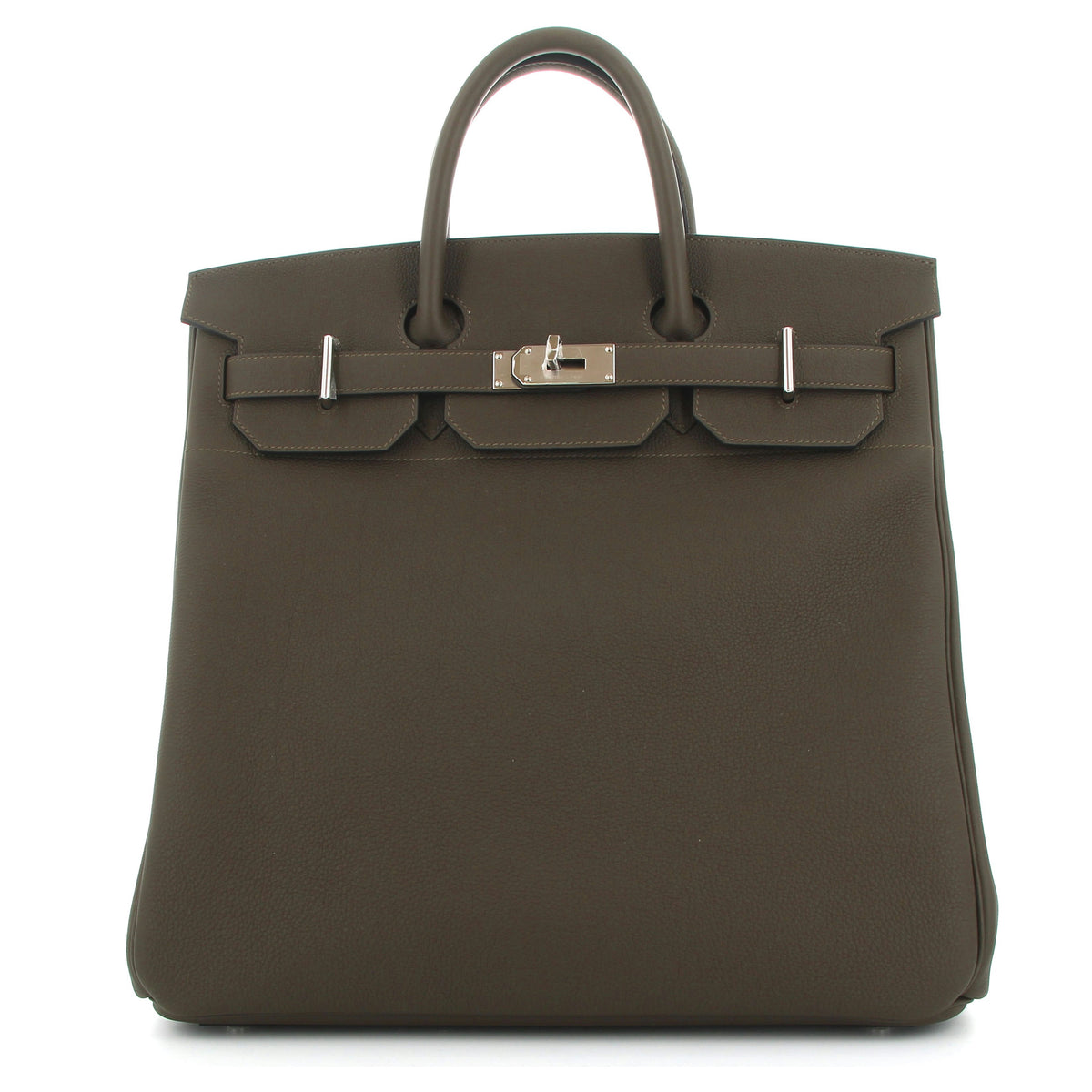 HERMÈS HAC 40 TOGO VERT LODEN FINITION PALLADIÉ