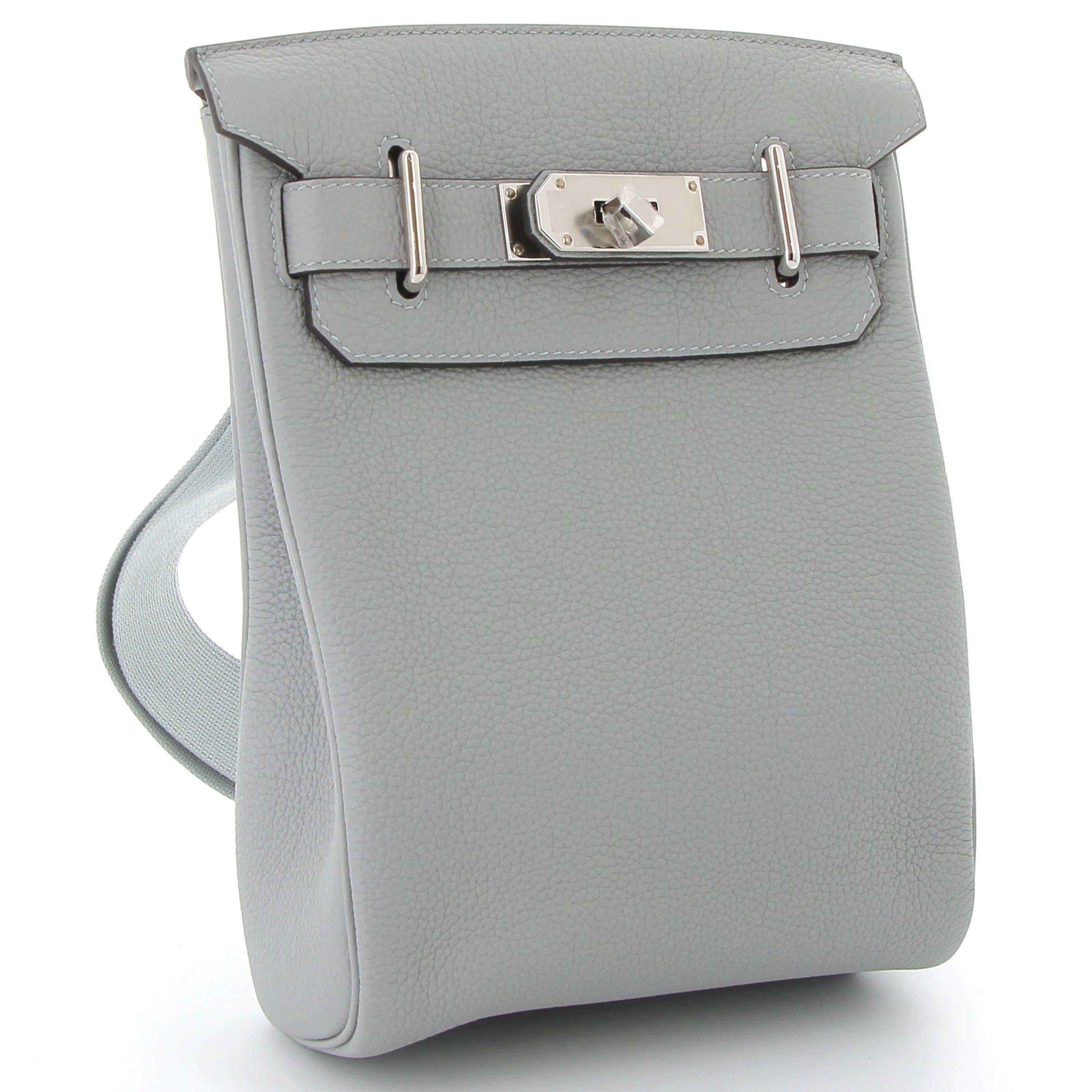 HERMES Hac à Dos Gris Pantin Cuir Togo Finition Palladié